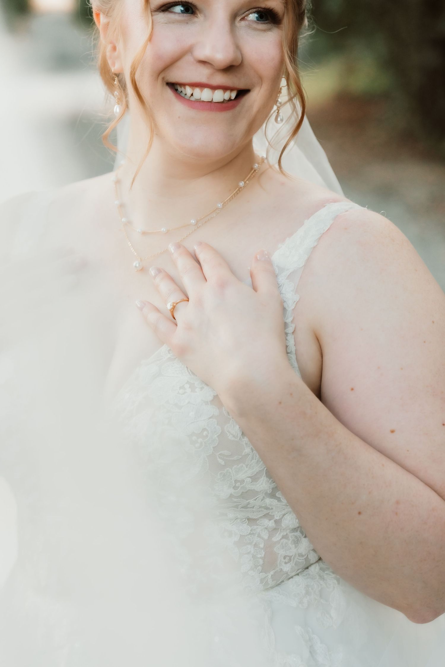East Texas bridal photographer capturing elegant bridal portraits
at Miss Mary's Place Longview TX