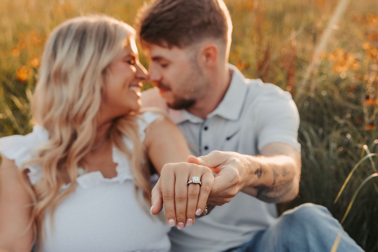 East Texas engagement photographer photographing timeless engagement portraits.