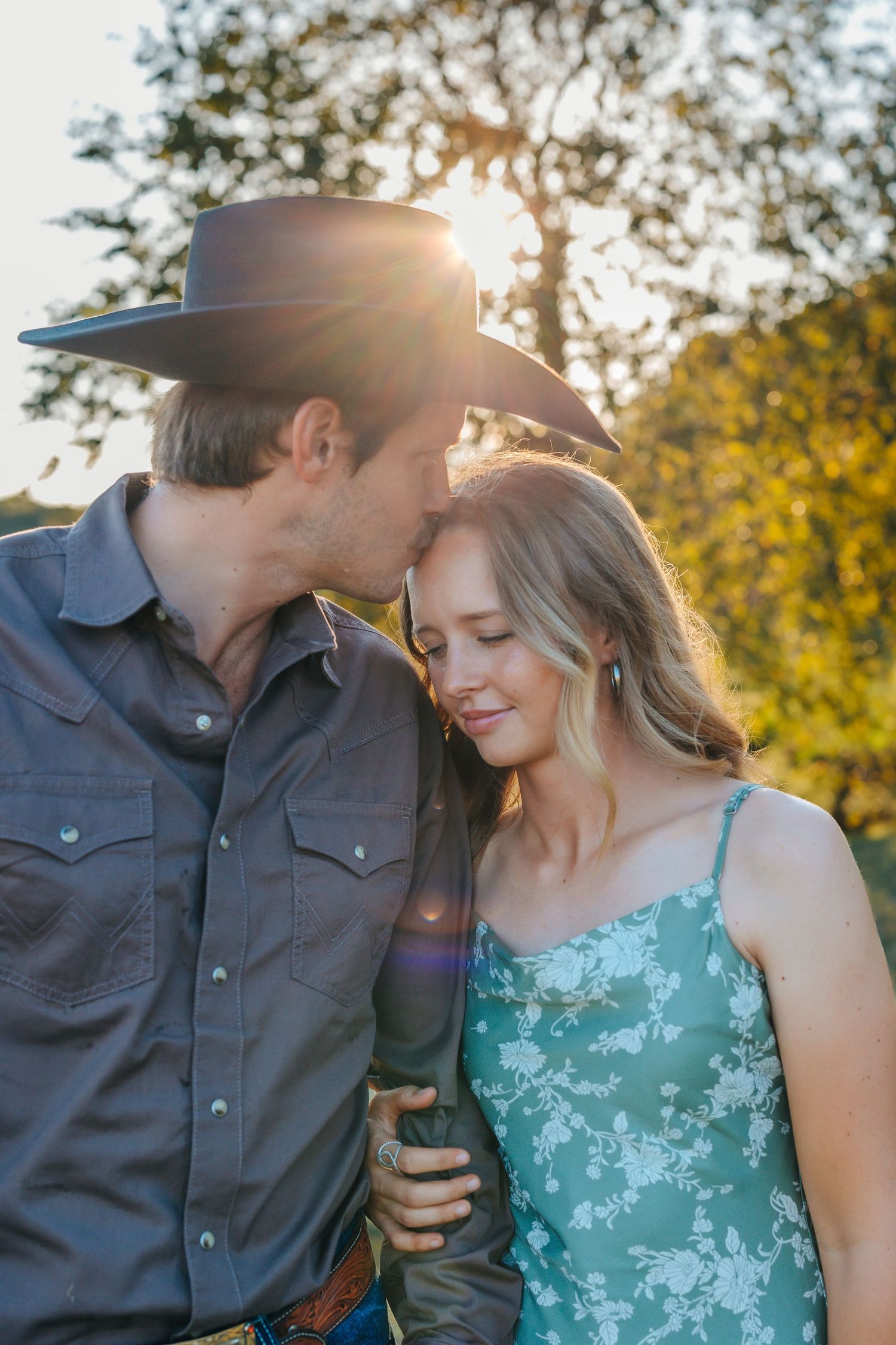 Romantic engagement portraits captured by East Texas engagement photographer