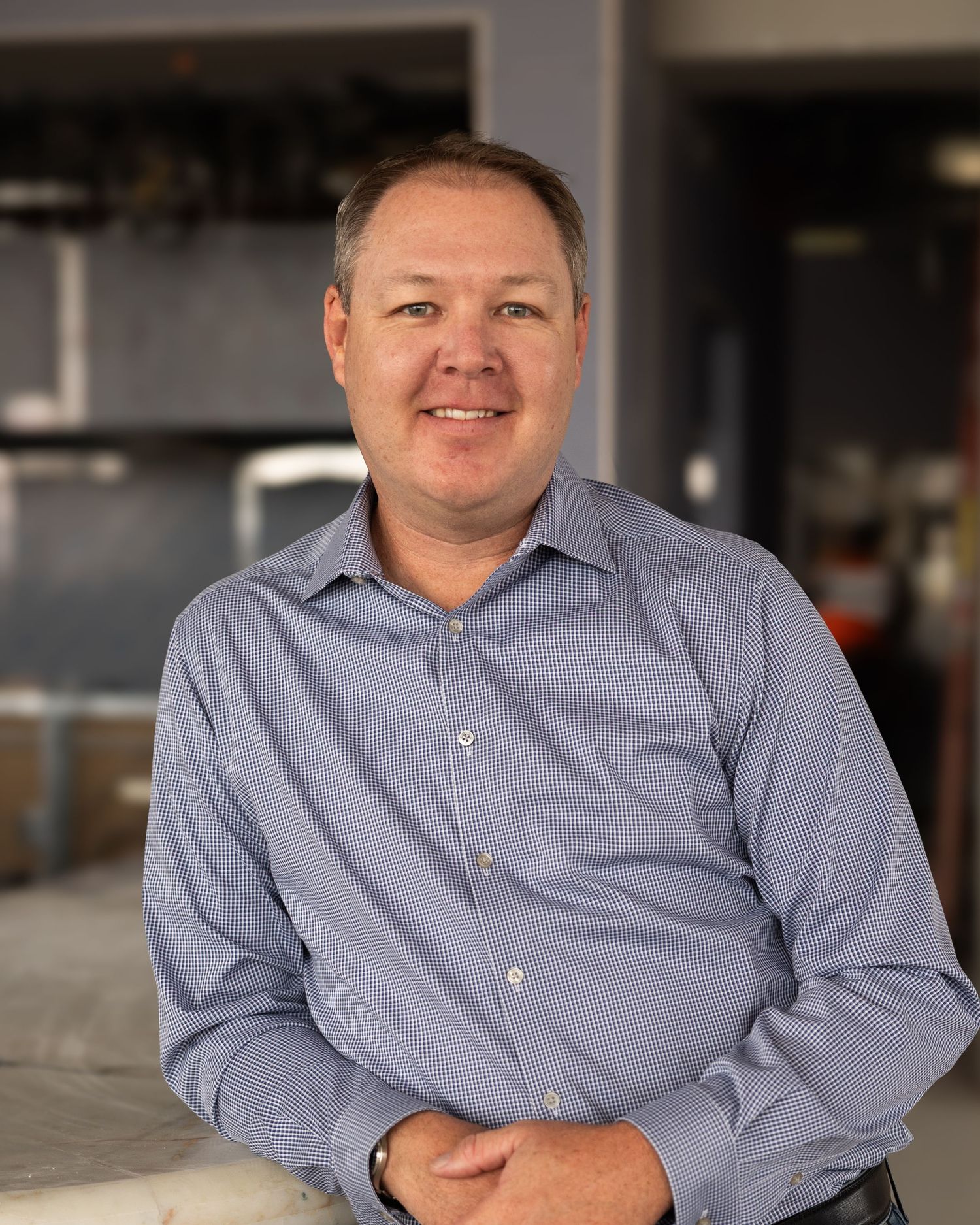 Professional headshots of corporate team member in construction industry. Denver, CO