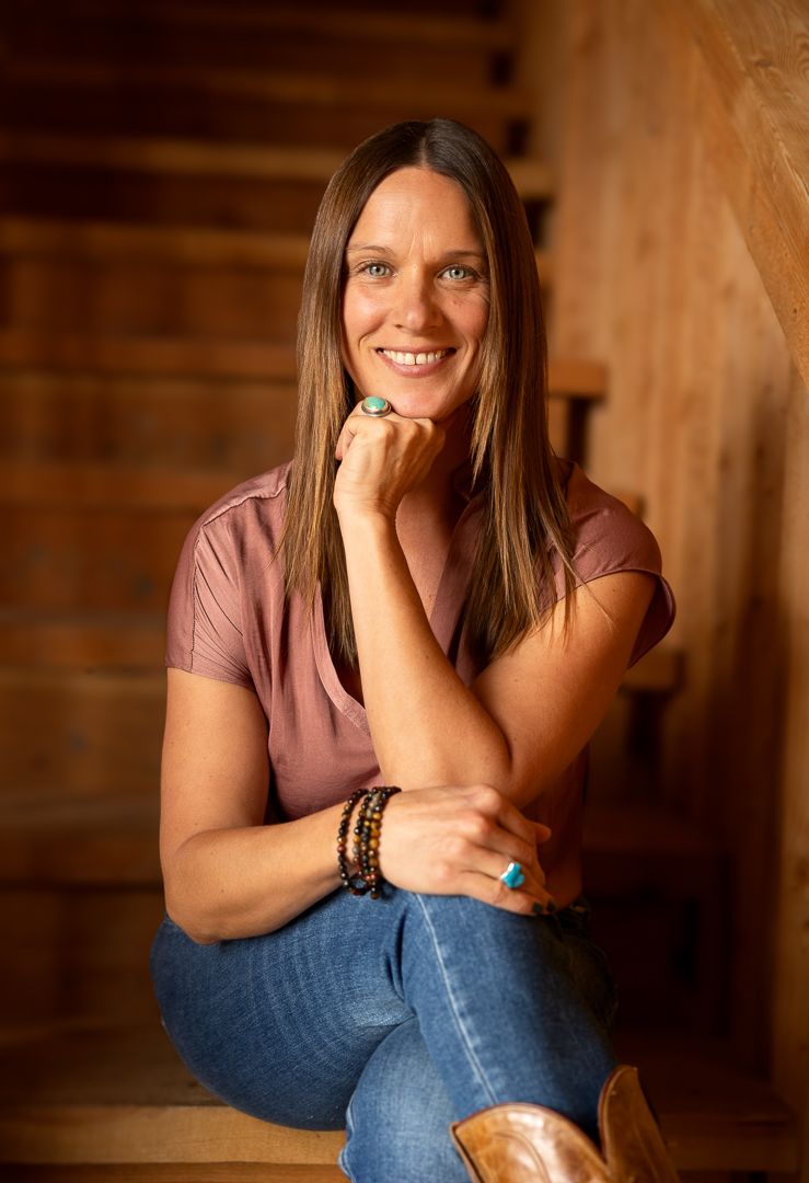 Portrait and Family Photographer in Arvada, Colorado capturing a self portrait that consists of an empowering female branding headshot