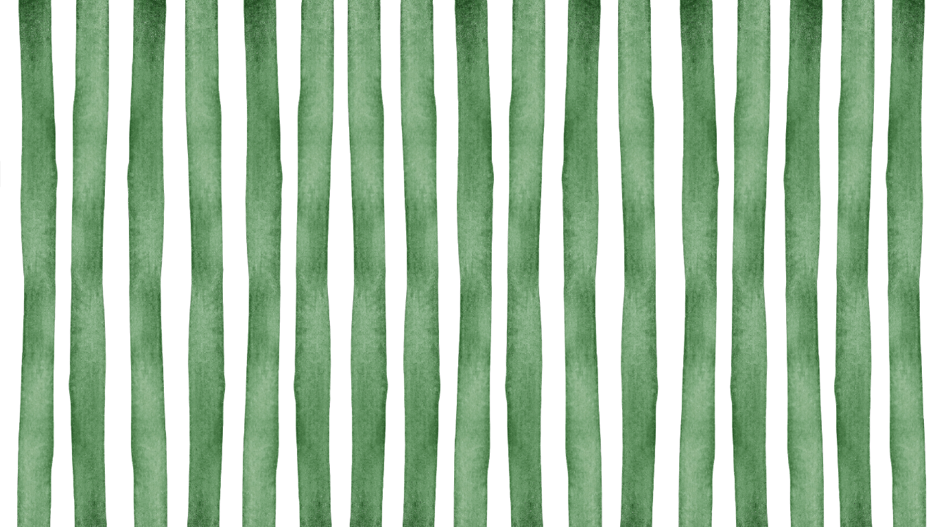Watercolor green vertical stripes pattern on white background, hand-painted botanical stripe design.