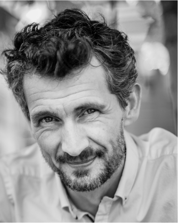 Black and white close-up portrait shots expressing joy and emotion.