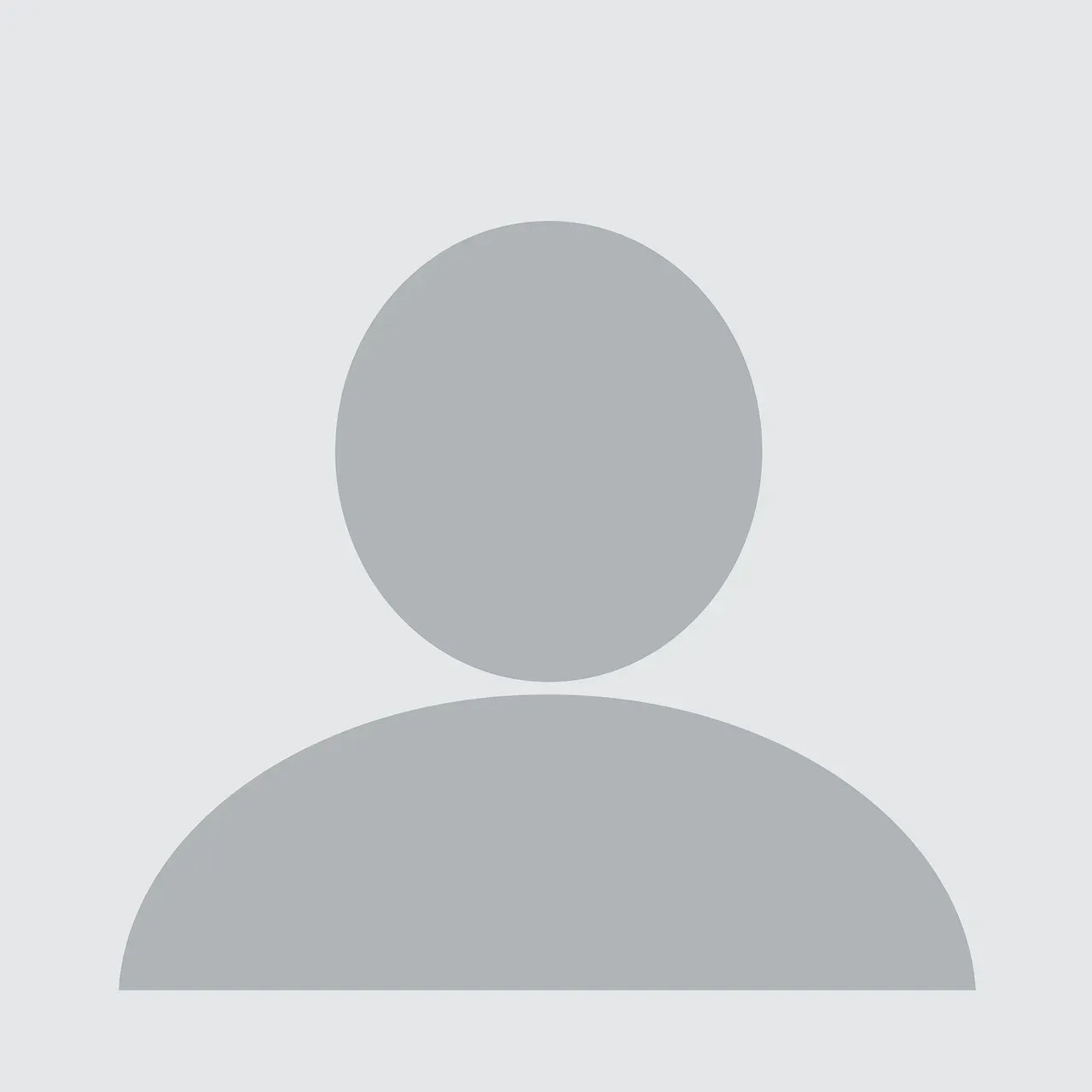 Generic gray silhouette placeholder avatar icon representing an anonymous or unknown user profile.