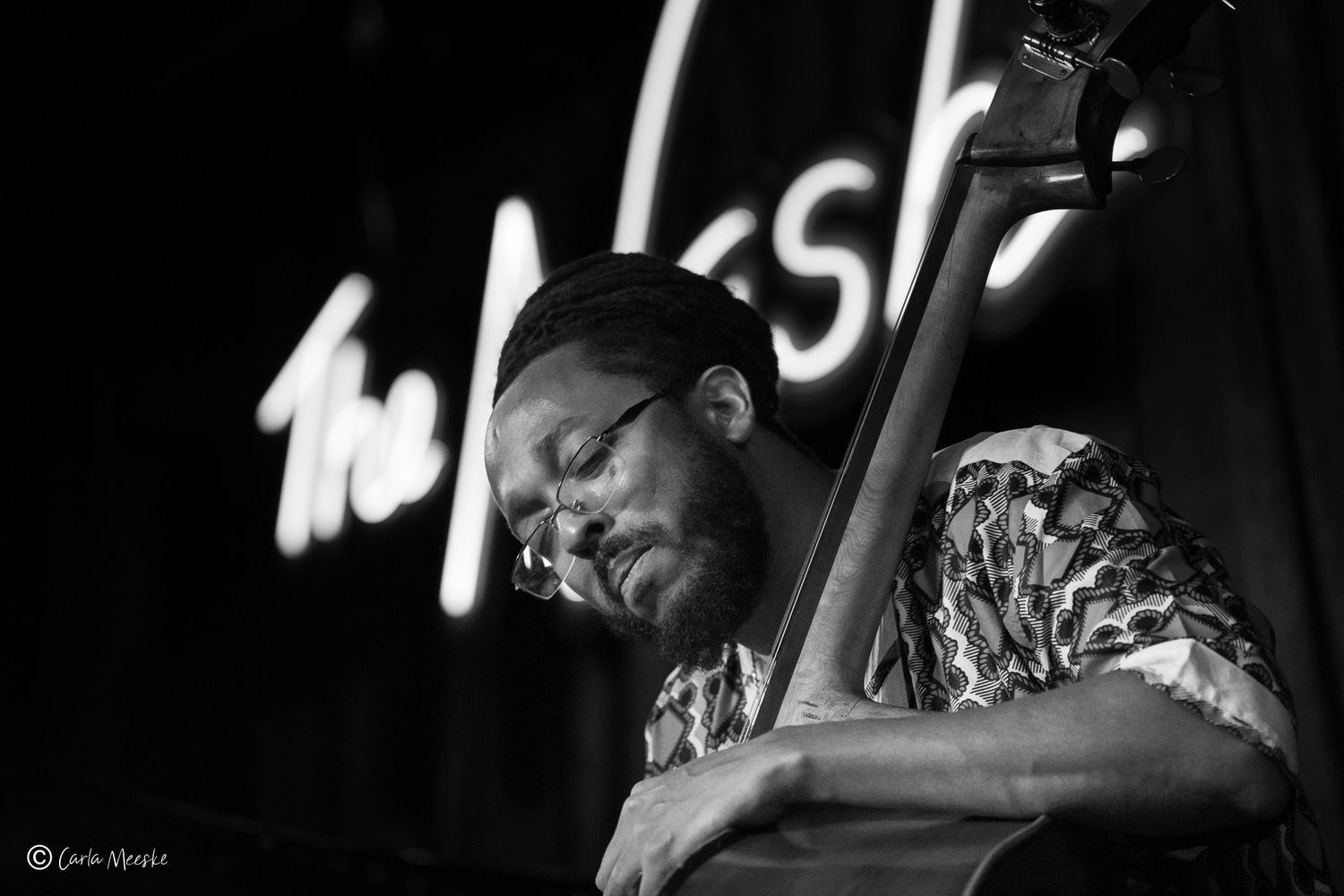 Corcoran Holt plays jazz bass at The Nash jazz club