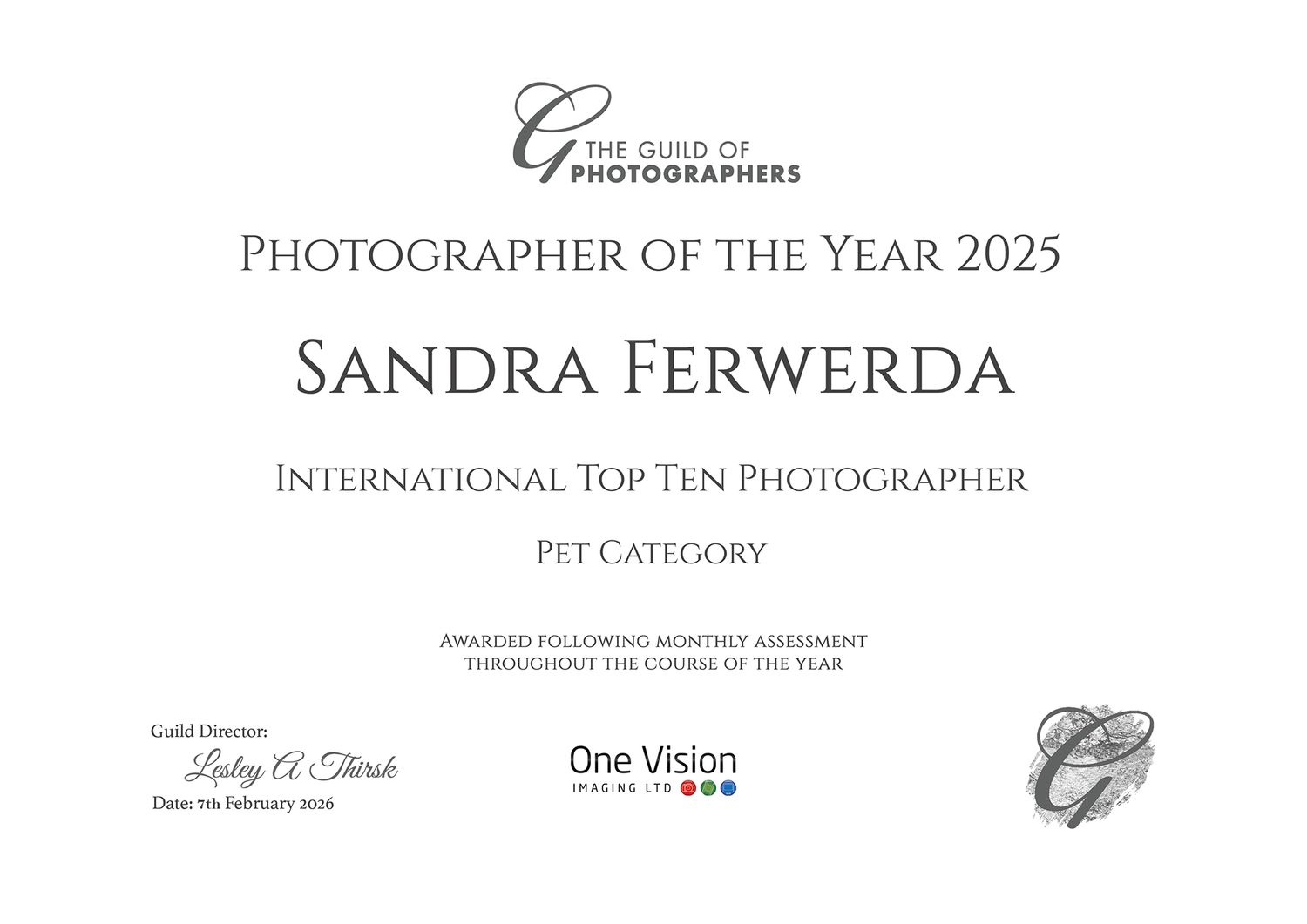 An elegant certificate with gold accents and multiple signatures displayed on white paper.