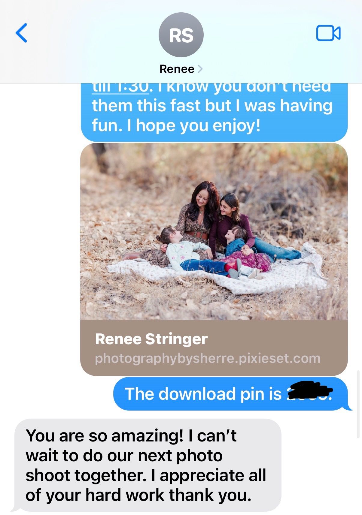 Screenshots of text message conversations displayed on a mobile phone with partial comments visible.