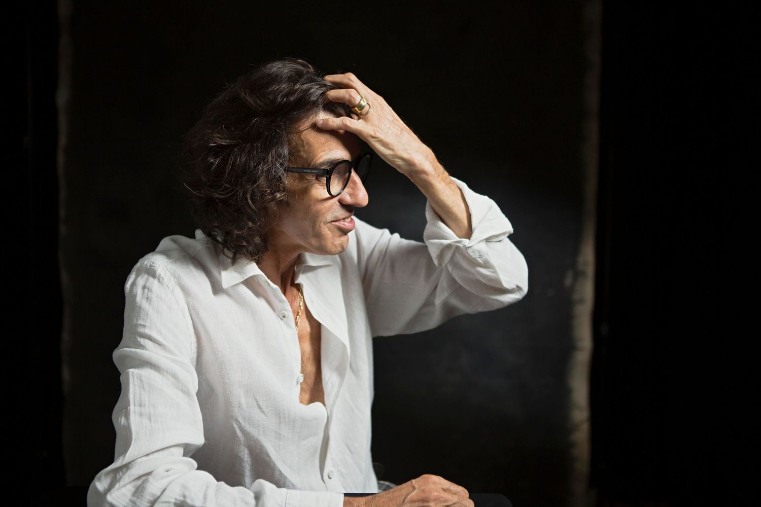 fine art, rembrandt lighting, white shirt, character, actor, man, portrait, caucasian, mediterranean, italian, piero, in
