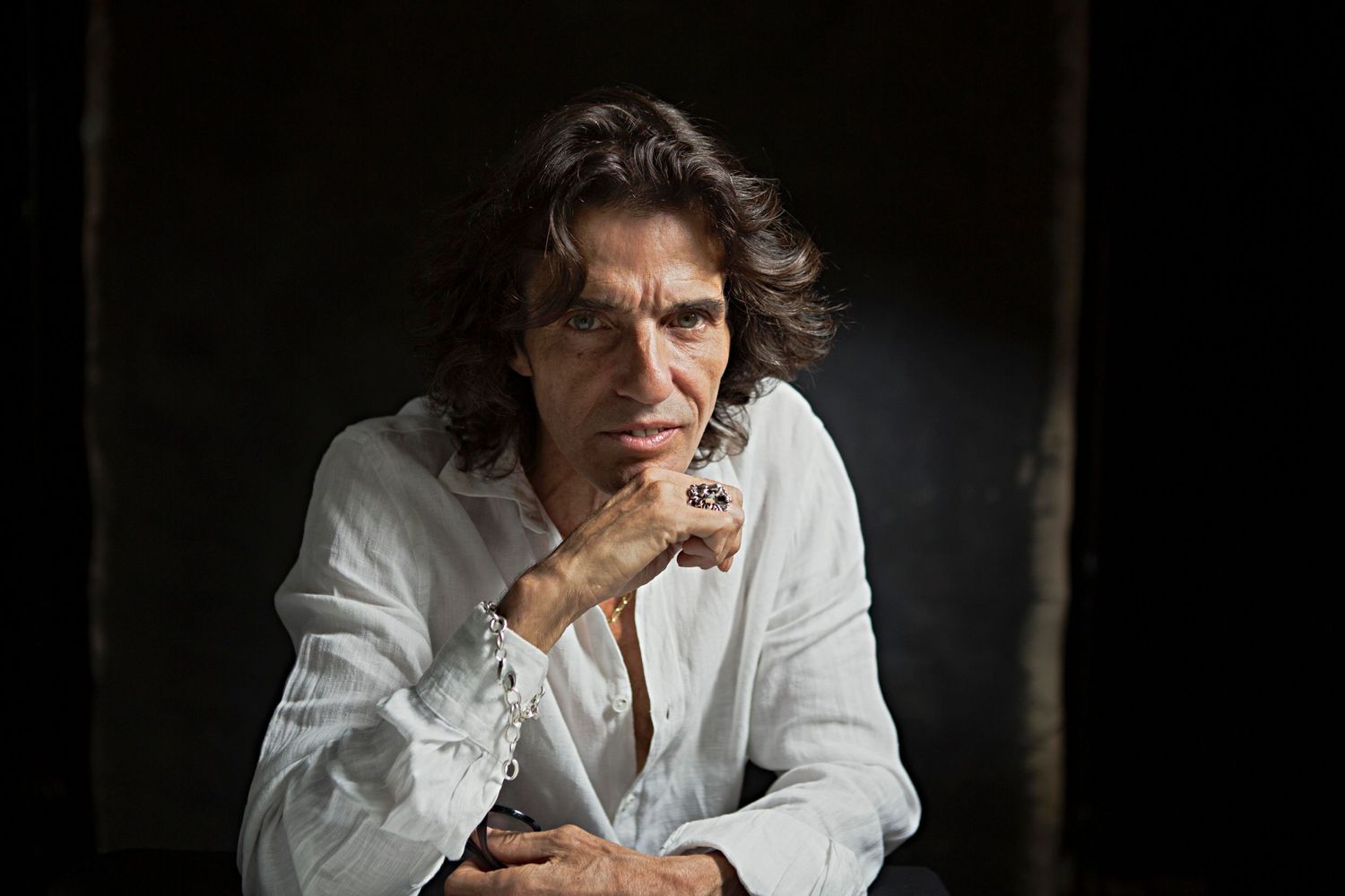 fine art, rembrandt lighting, white shirt, character, actor, man, portrait, caucasian, mediterranean, italian, piero, in