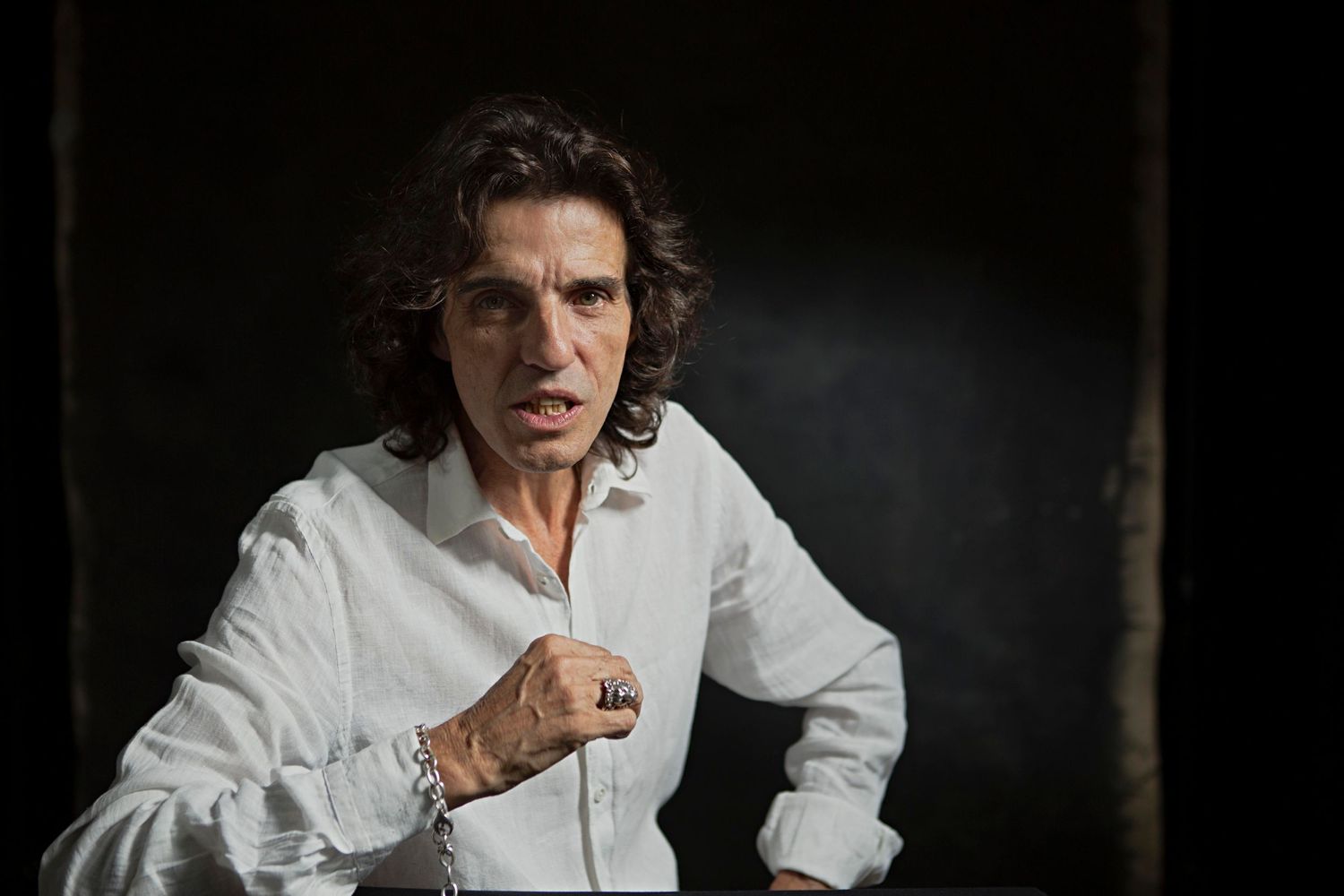 fine art, rembrandt lighting, white shirt, character, actor, man, portrait, caucasian, mediterranean, italian, piero, in