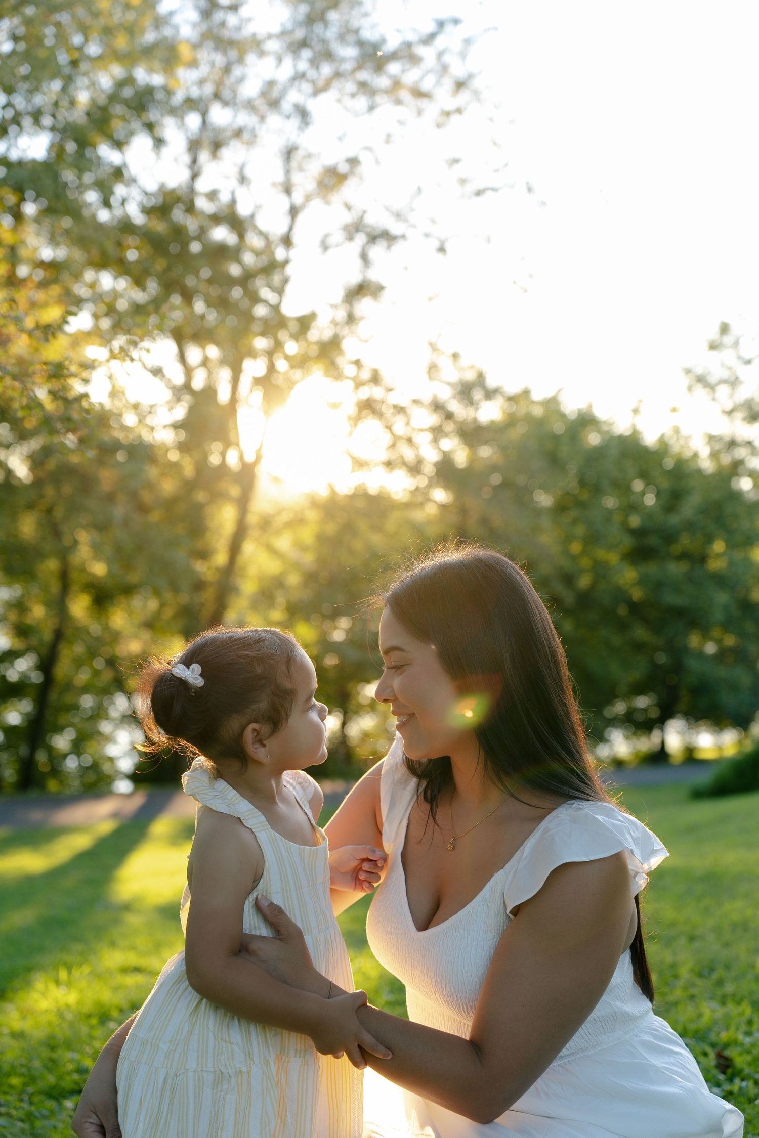 Mother and daughter portrait during a Mommy and Me family photography session in Maryland.