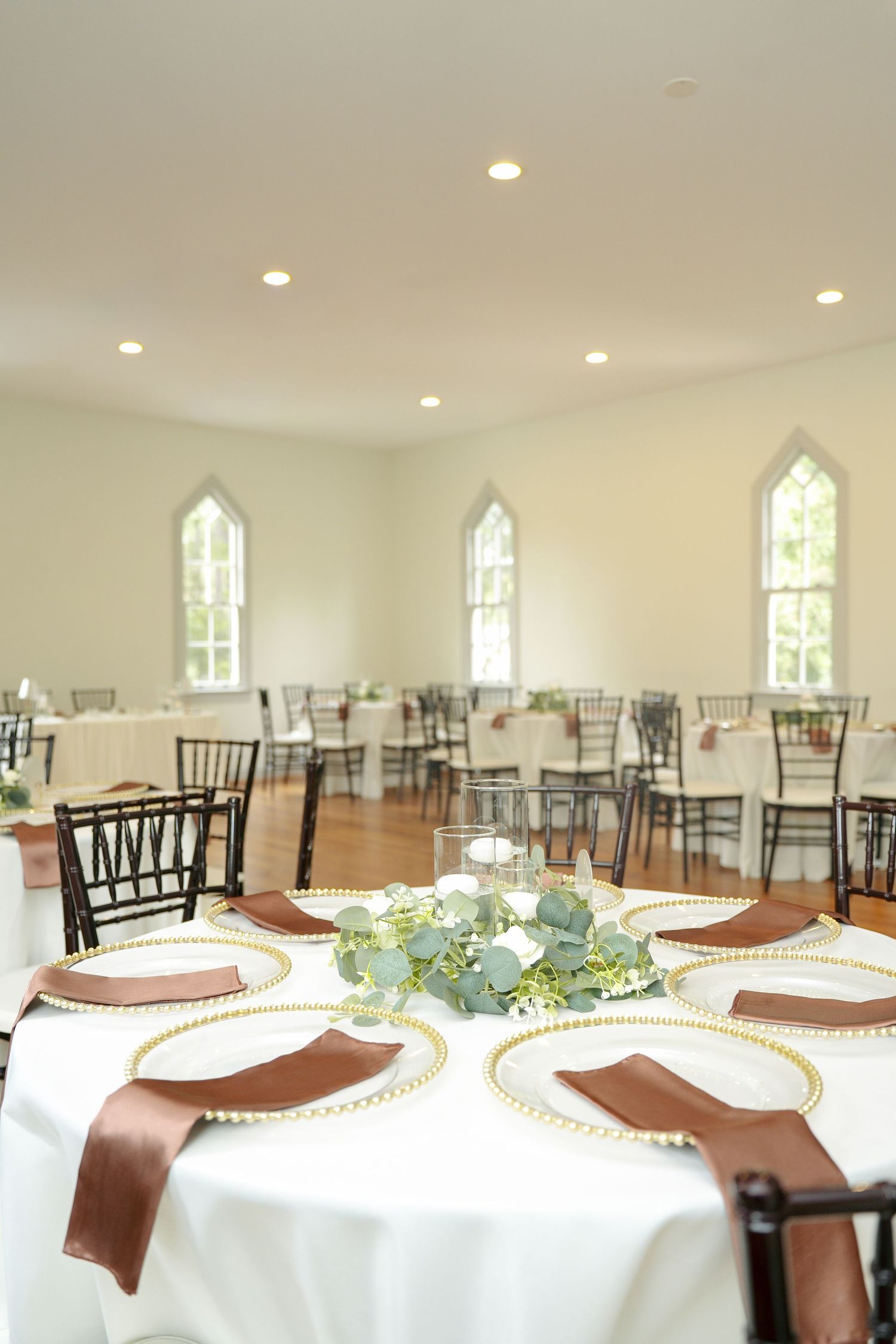 reception space of a wedding in Virginia captured by DMV based photographer