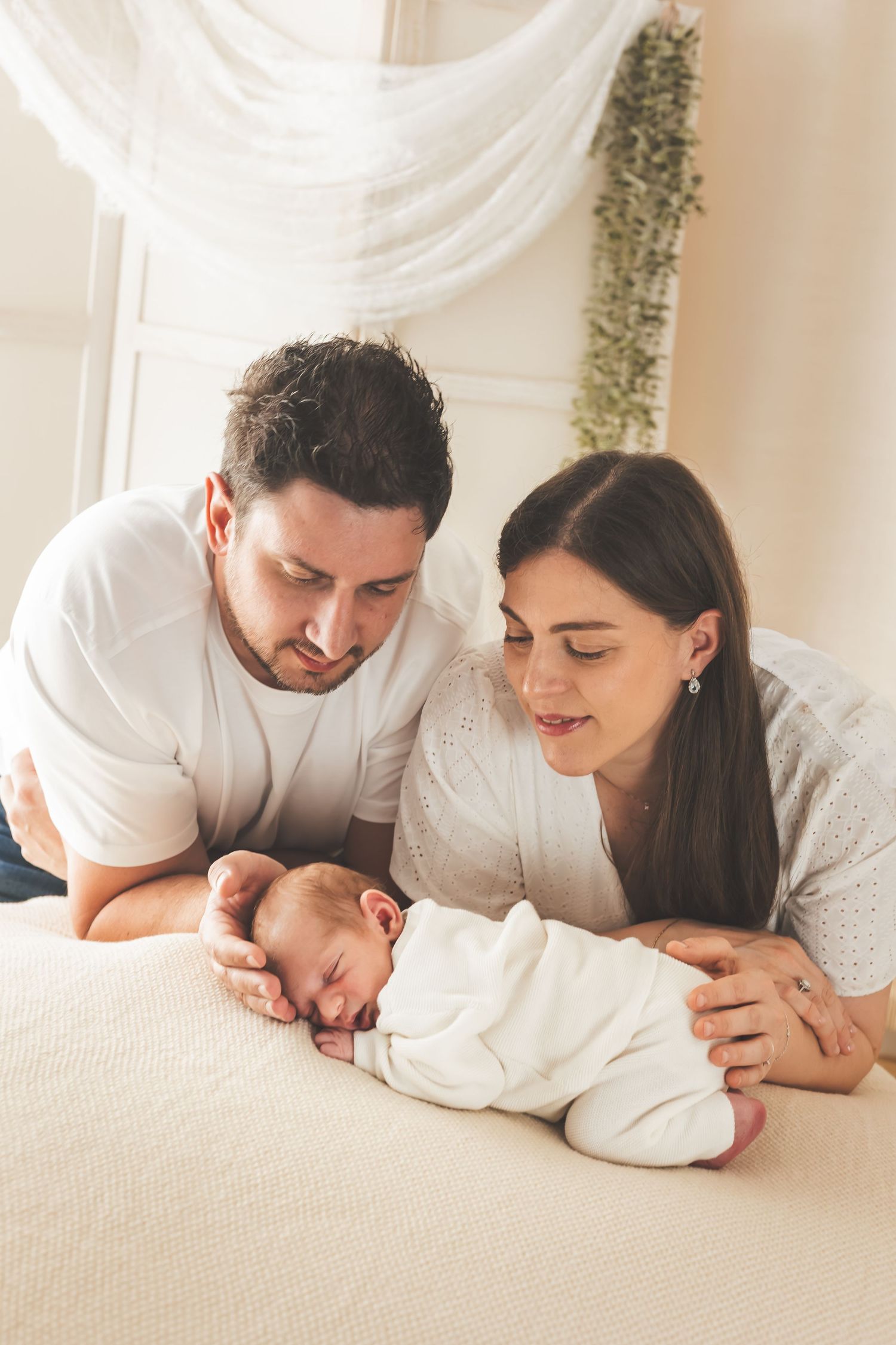 foto di famiglia newborn in studio roncade treviso