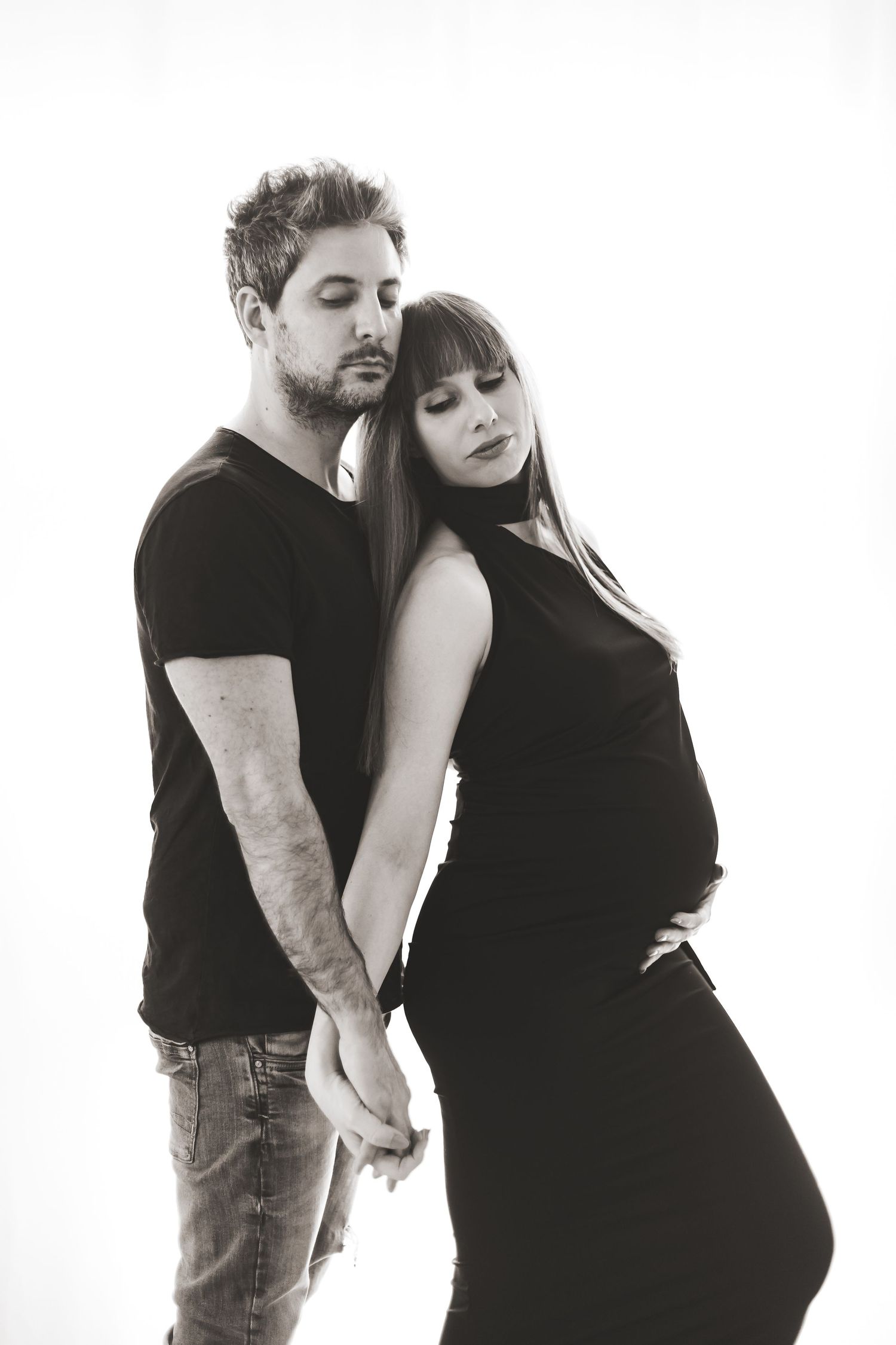 foto di gravidanza maternity in studio roncade treviso
