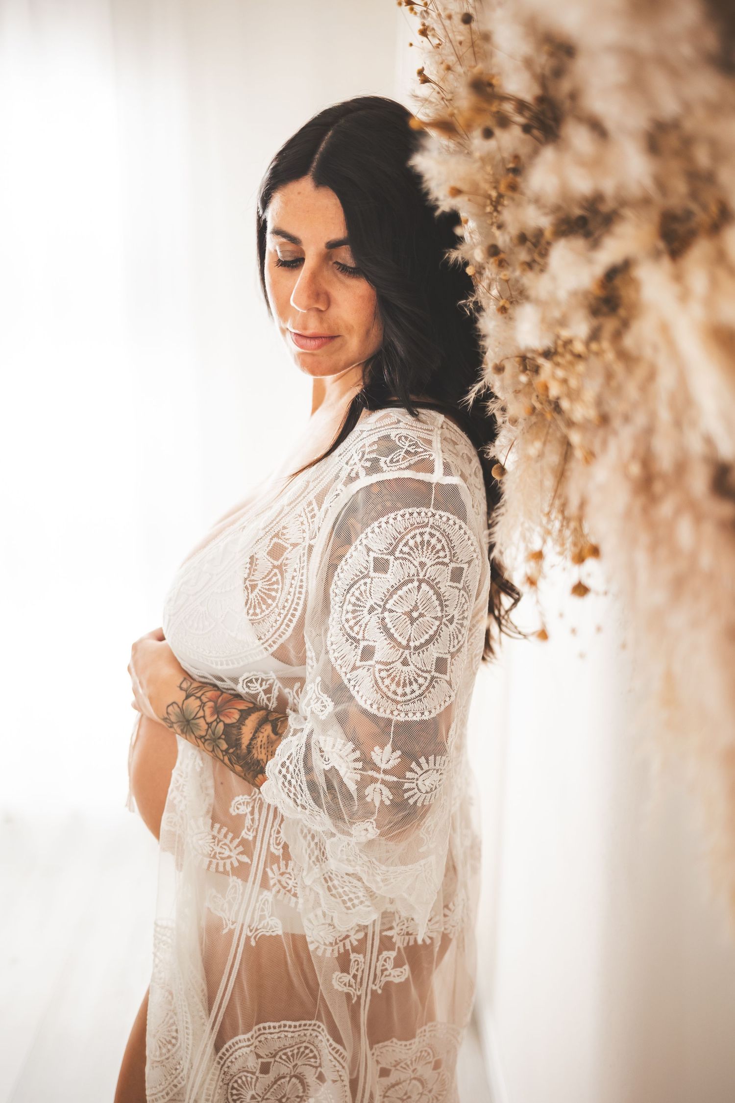foto di gravidanza maternity in studio roncade treviso