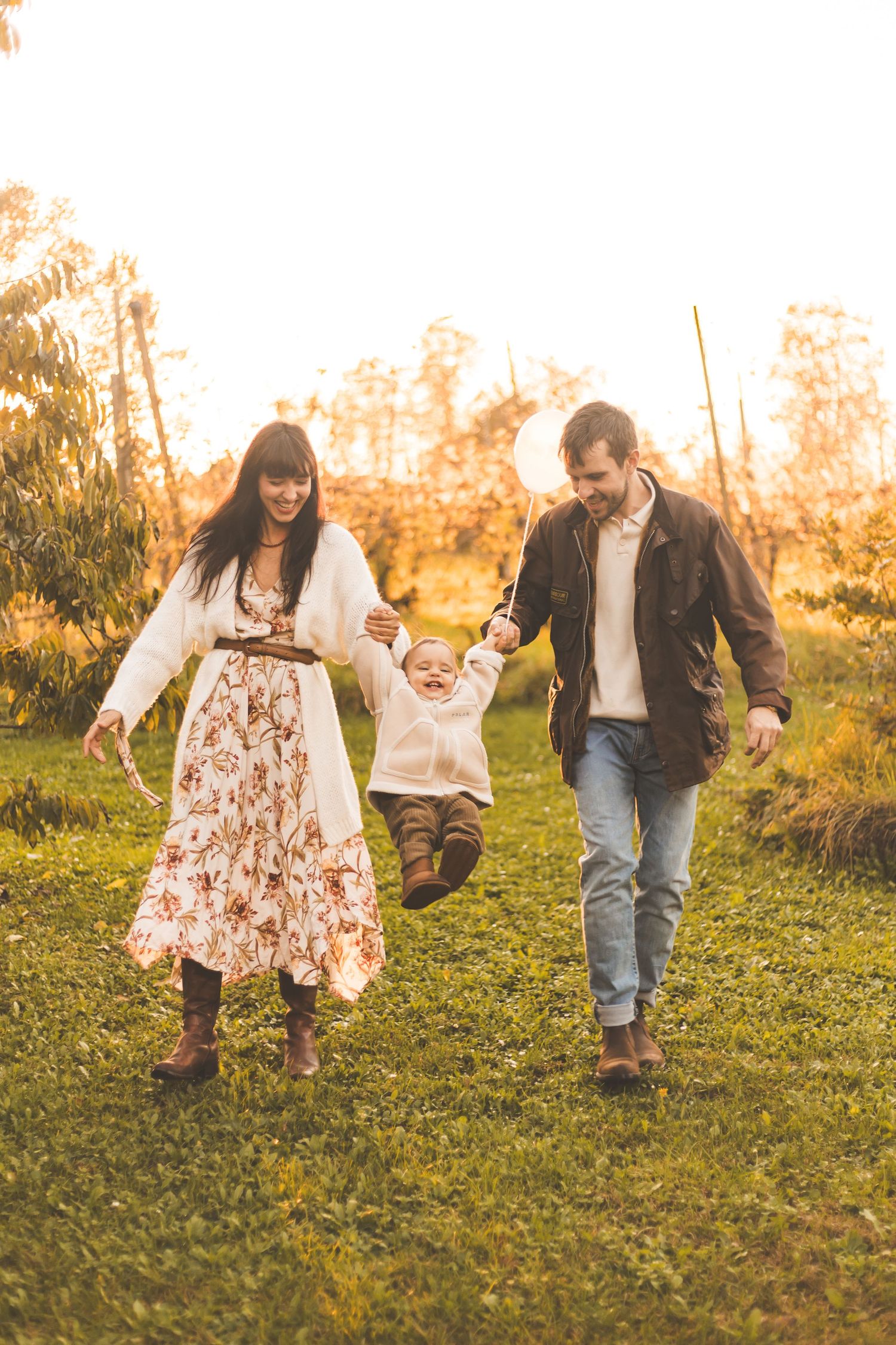 foto di famiglia in campagna