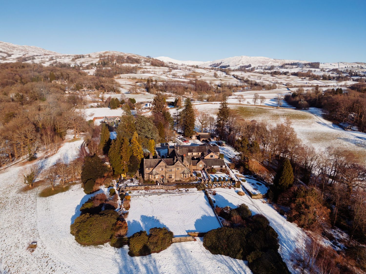 Aerial view of Cragwood Country House