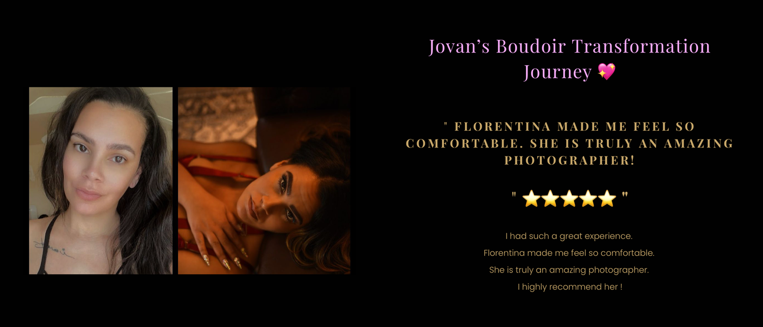 A series of beauty and photography website banner images arranged in a horizontal collage layout.
