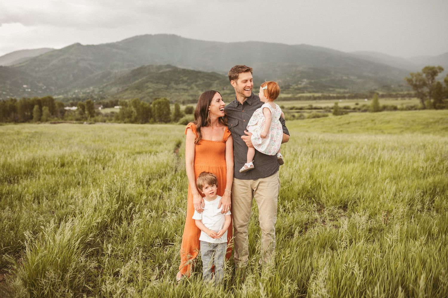 Family photo by Kristy Baker Photography, a local Steamboat Springs, Colorado photographer.