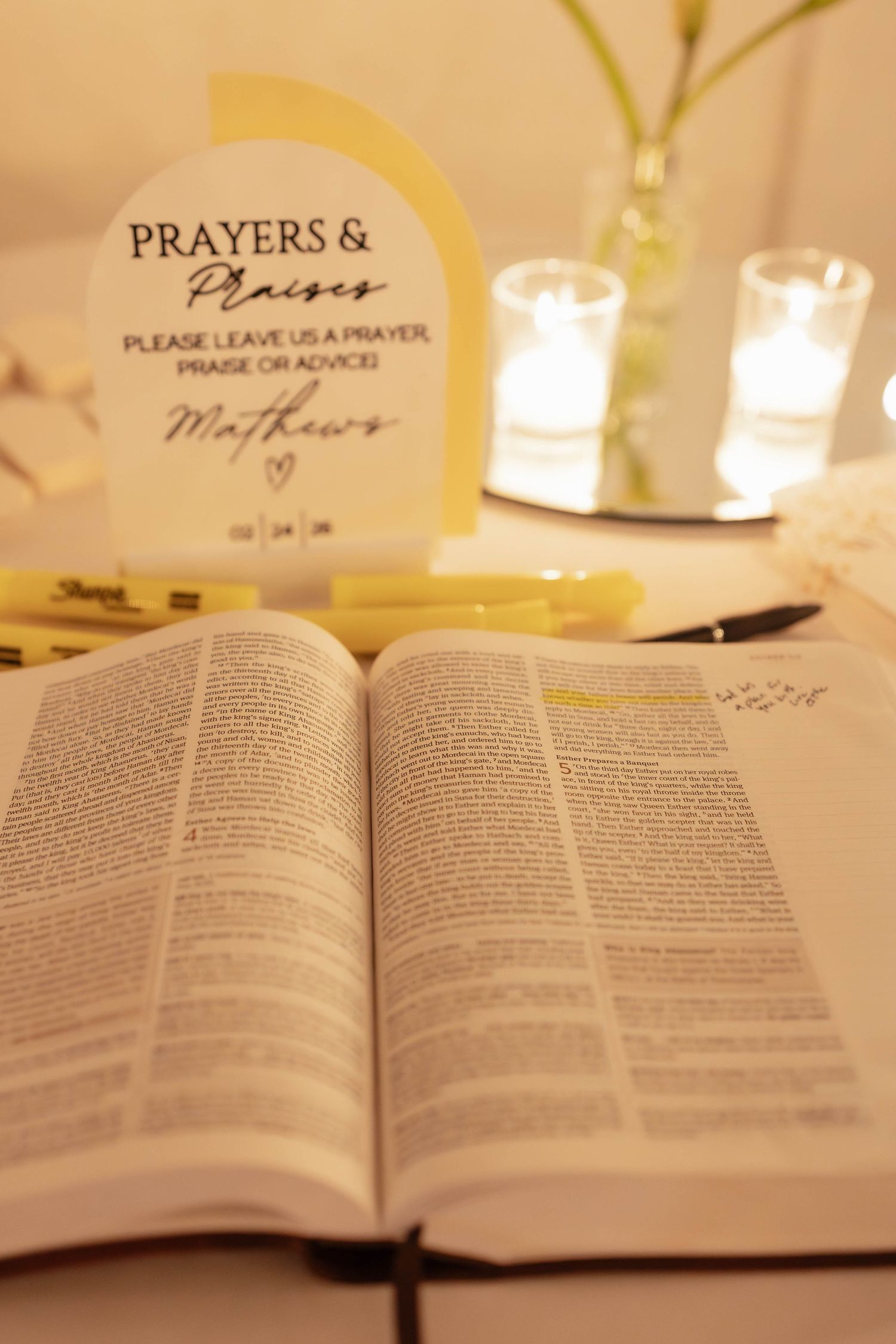 lakeside shawnee oklahoma wedding bible guest book detail shot
