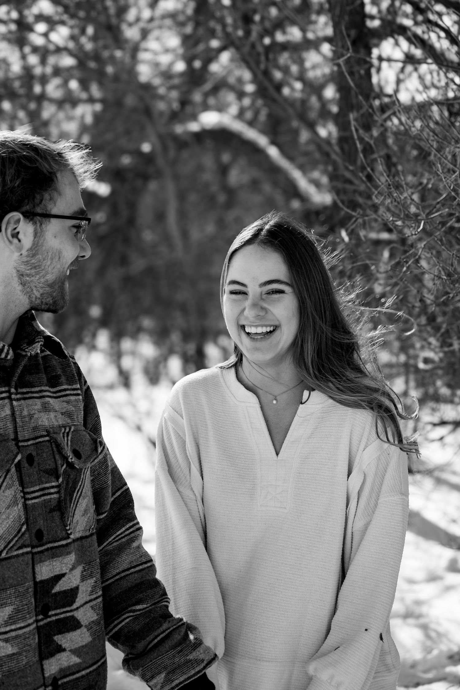 Dickinson photographer North Dakota documenting authentic couple portrait with soft light and genuine interaction.