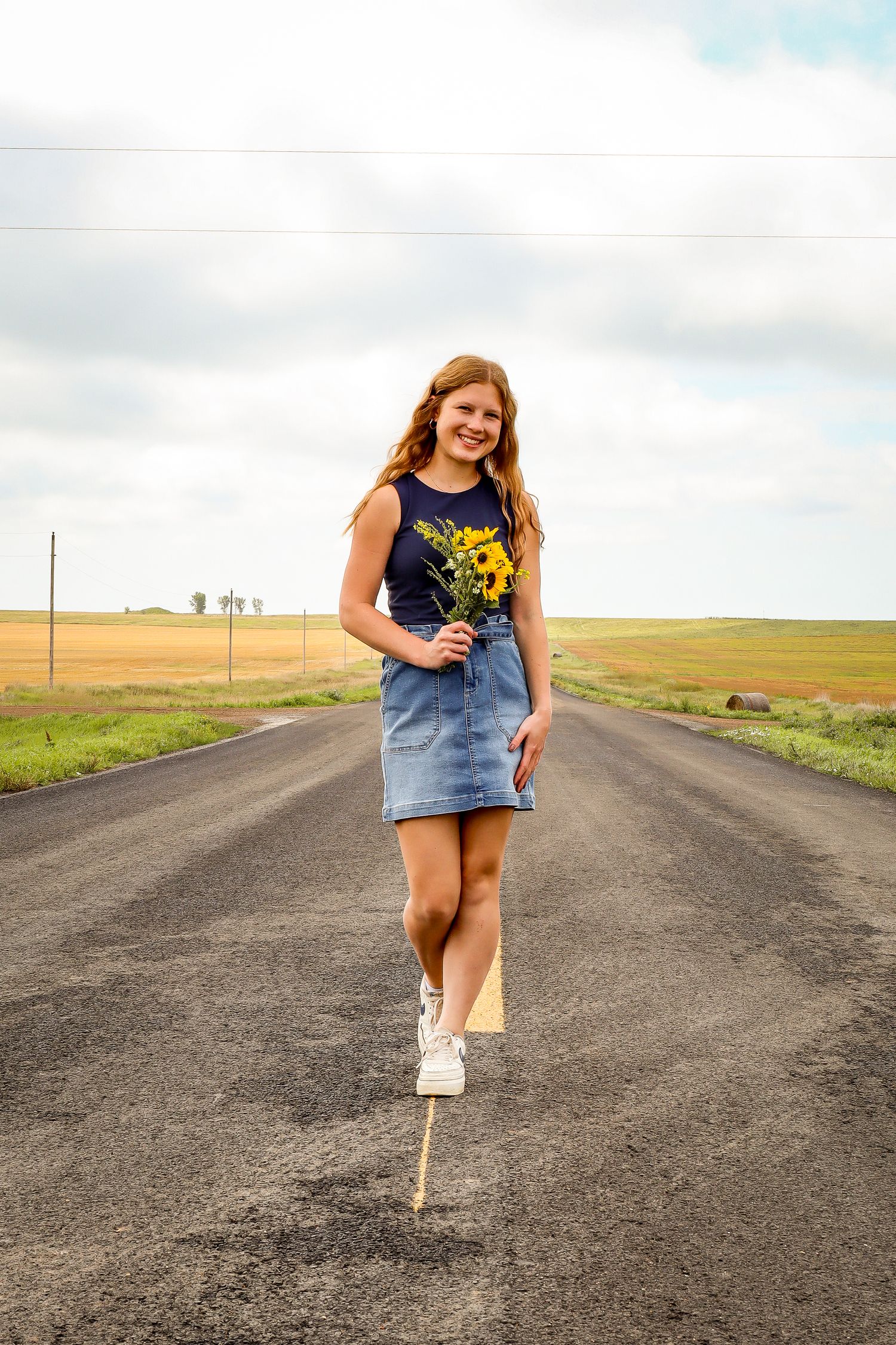Bismarck senior photographer North Dakota capturing senior portrait with strong composition and natural authentic expression.