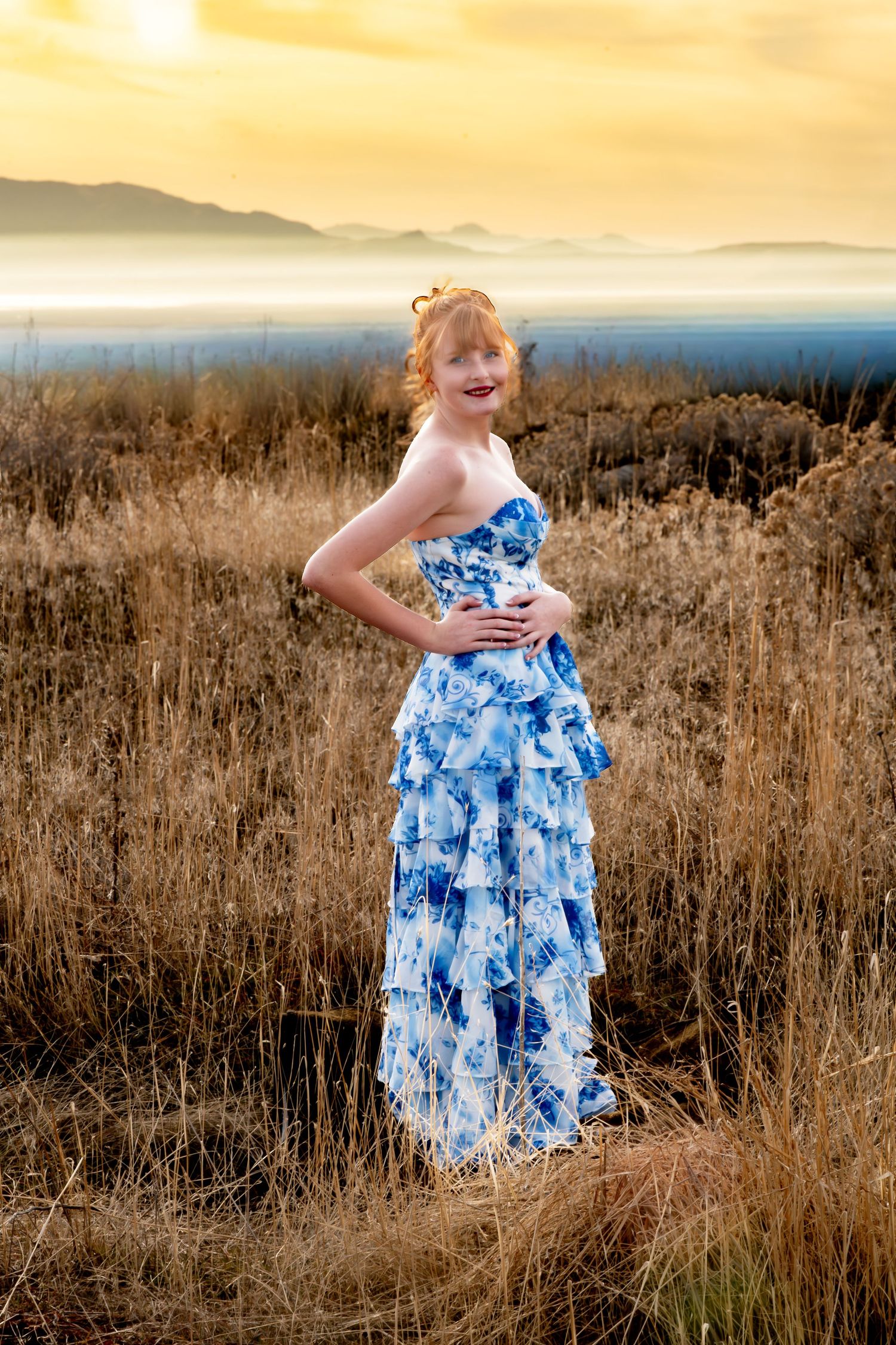 Northern Utah senior portrait session featuring confident high school senior outdoors