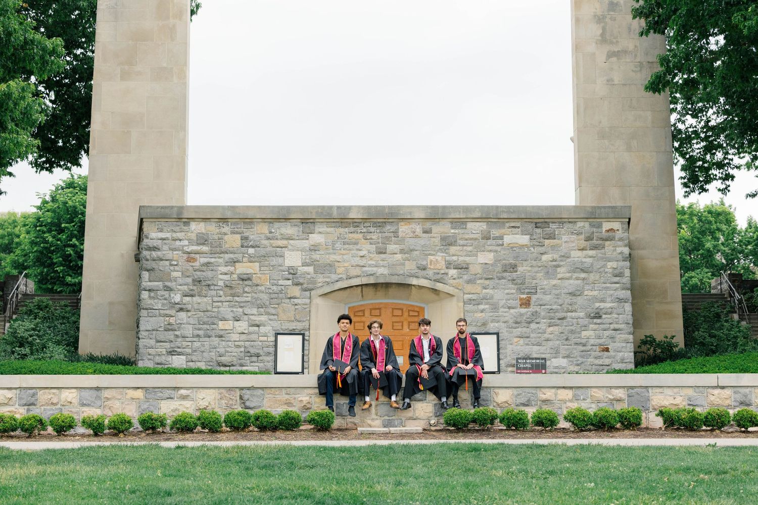 An image of a group of Virginia Tech graduates in Blacksburg, Virginia.