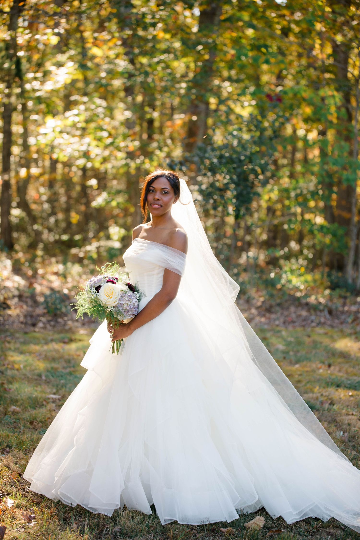 A portrait of a bride.