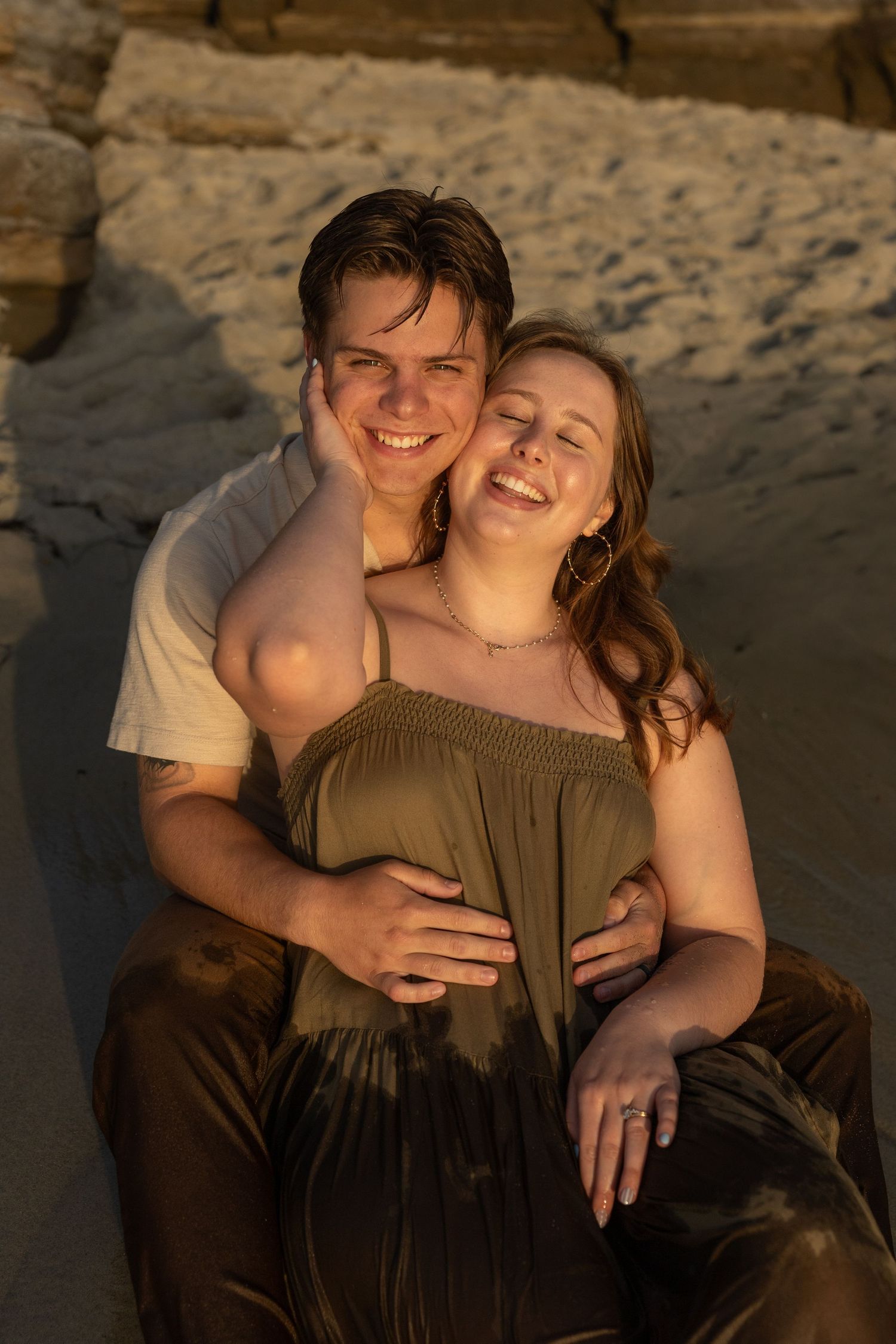 Romantic couples session at sunset in San Diego by Kindle Photography