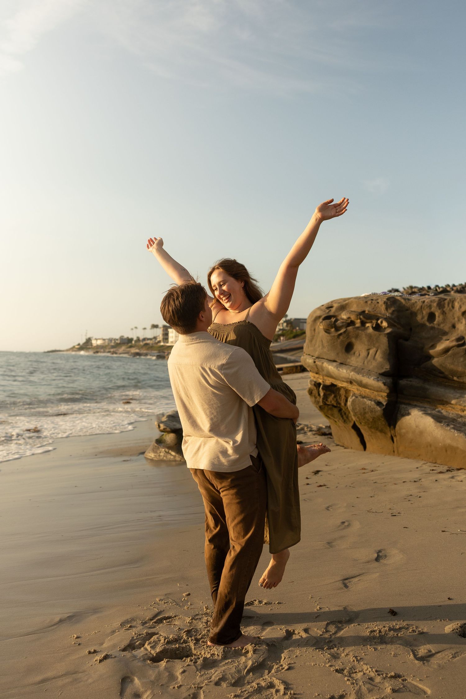 Romantic couples session at sunset in San Diego by Kindle Photography
