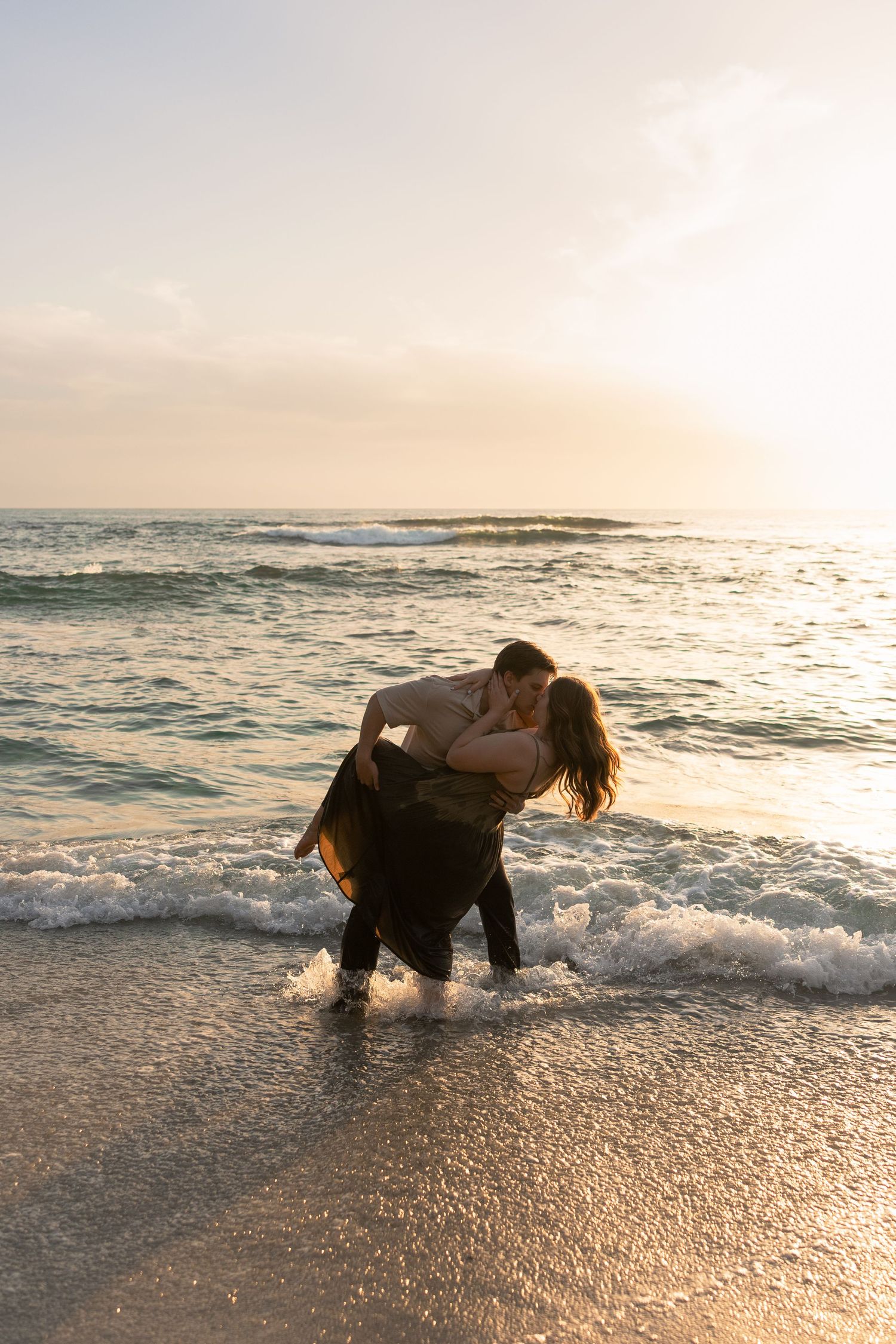 Romantic couples session at sunset in San Diego by Kindle Photography