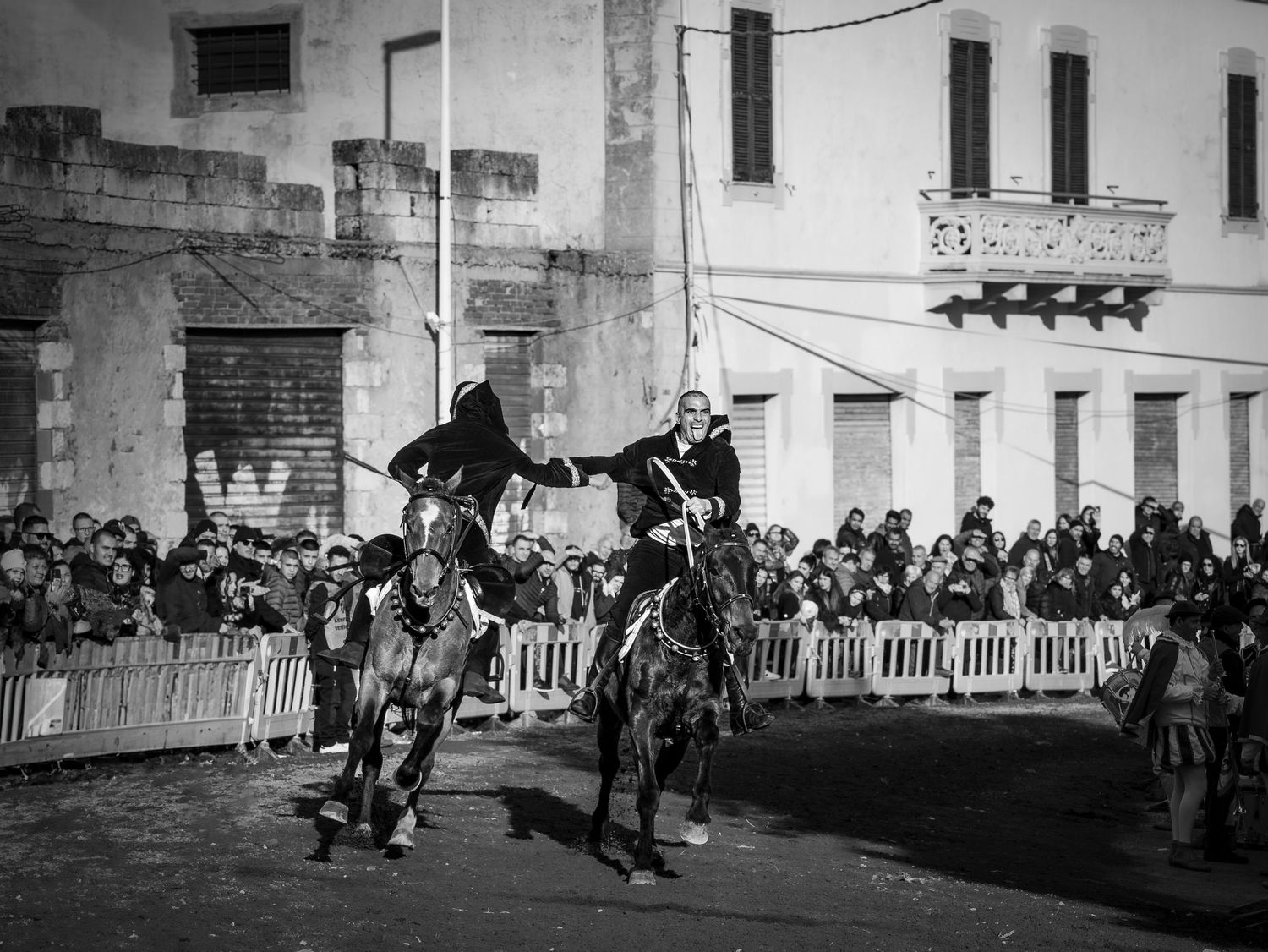 Sas Pariglias traditional horse race in Bortigali, Sardinia - Action and tradition photography by Marco Eretta