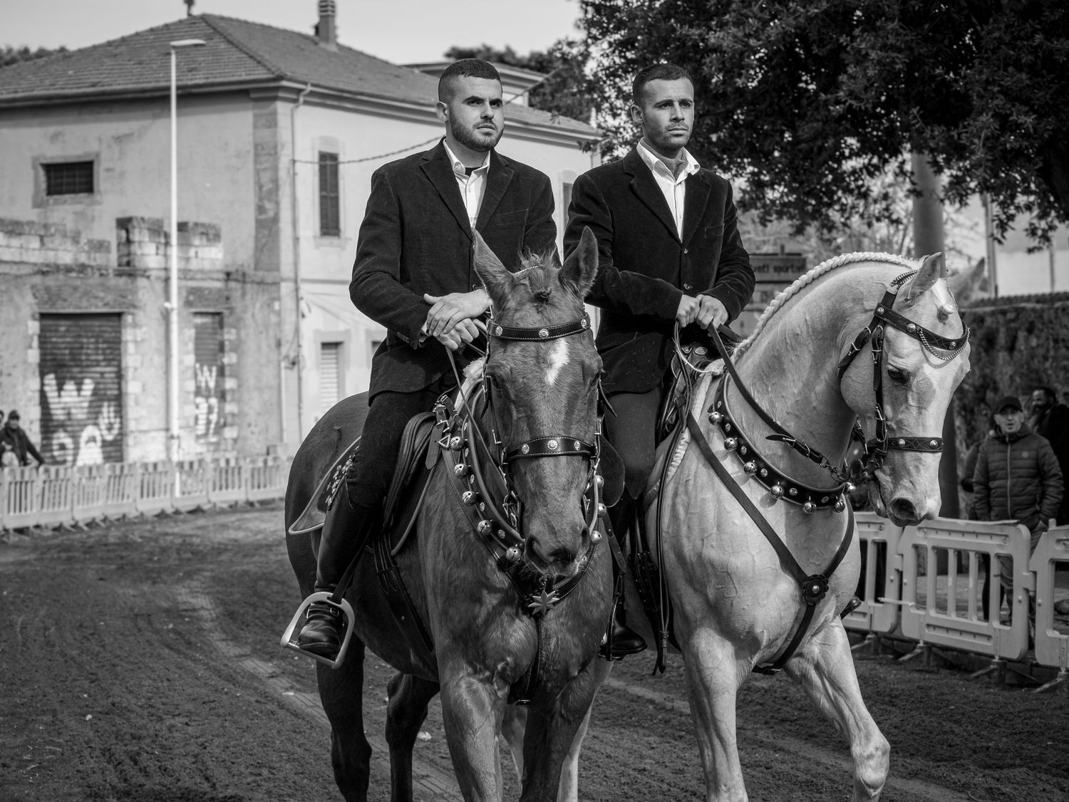 Sas Pariglias traditional horse race in Bortigali, Sardinia - Action and tradition photography by Marco Eretta