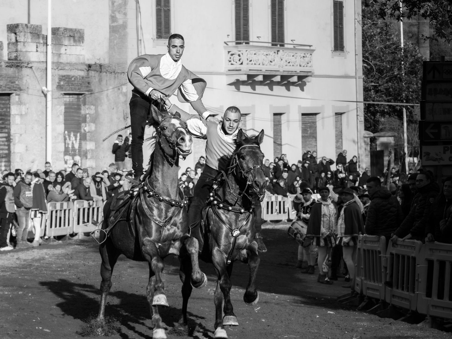 Sas Pariglias traditional horse race in Bortigali, Sardinia - Action and tradition photography by Marco Eretta