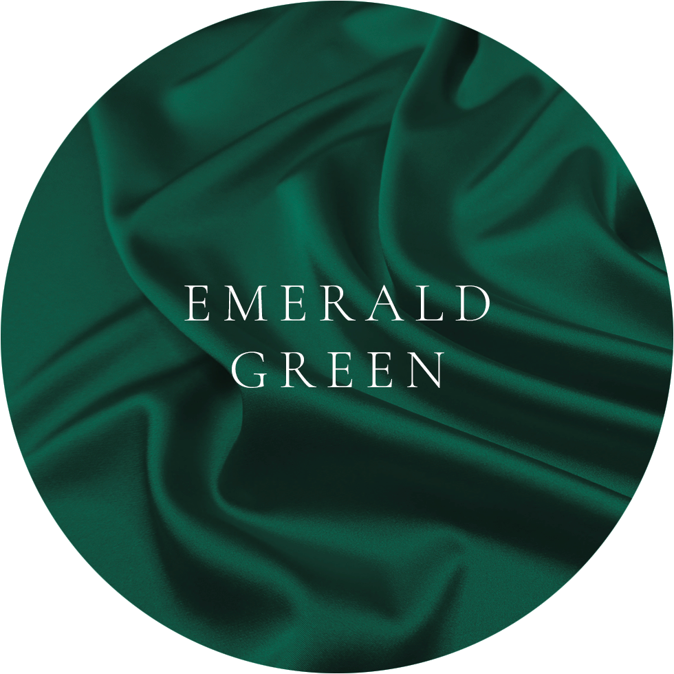 Ottawa Flying dress showcases color Rich emerald green satin fabric with lustrous sheen and elegant flowing drapes.