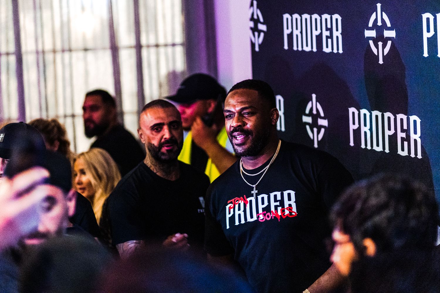 Jon Jones meeting his fans in Sydney.