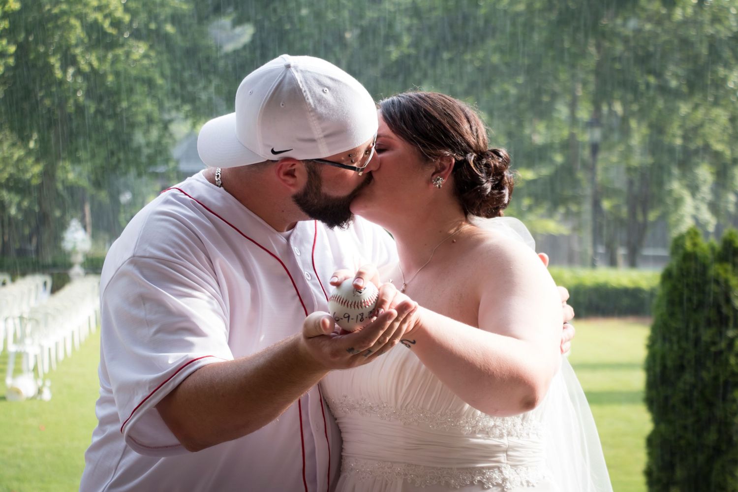 Some people love baseball a bit too much - baseball themed wedding