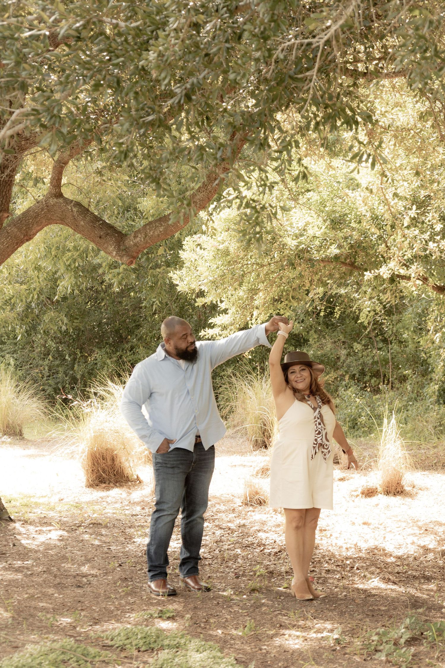 Dancing under the oak trees