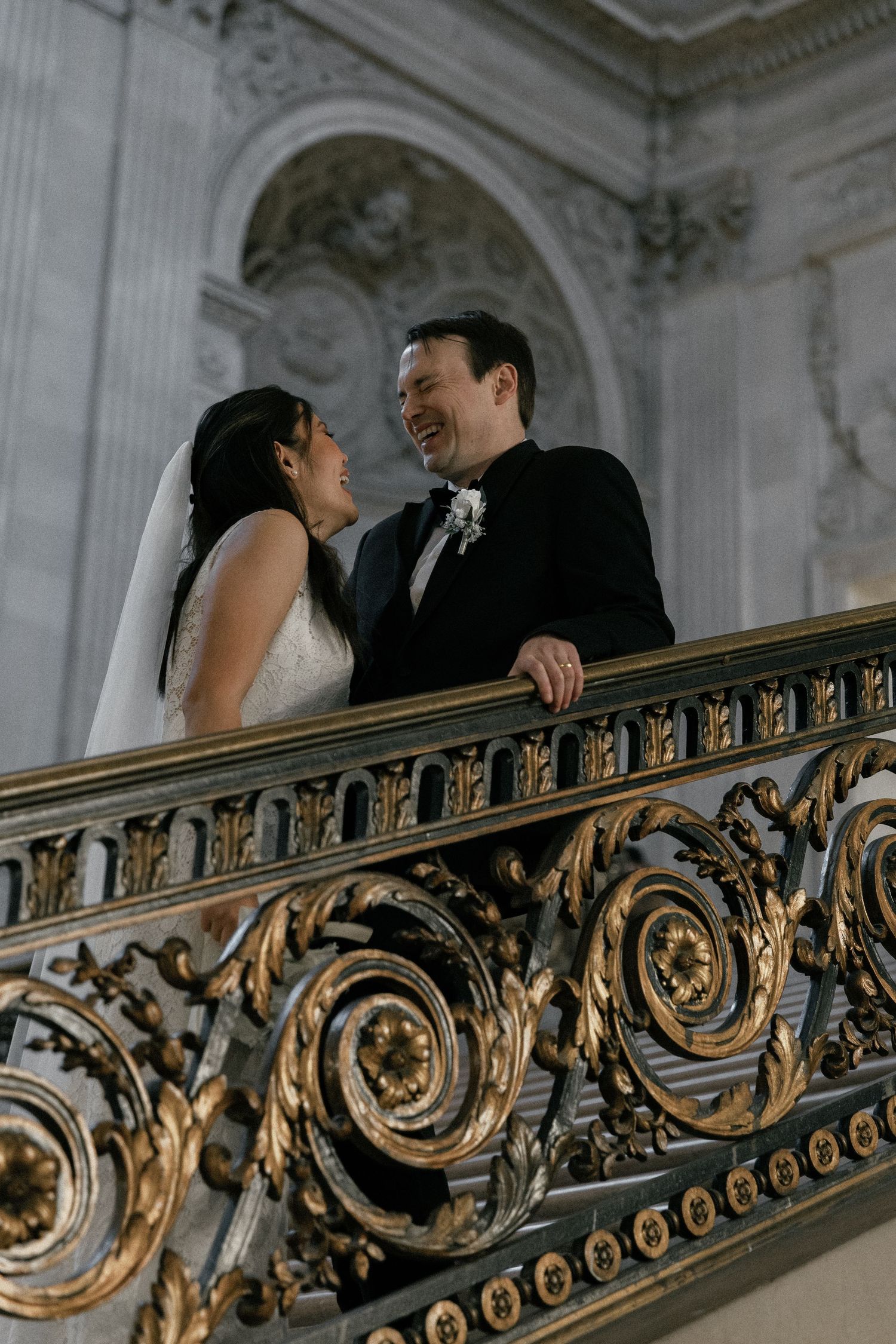 San Francisco city hall wedding elopement, engagement