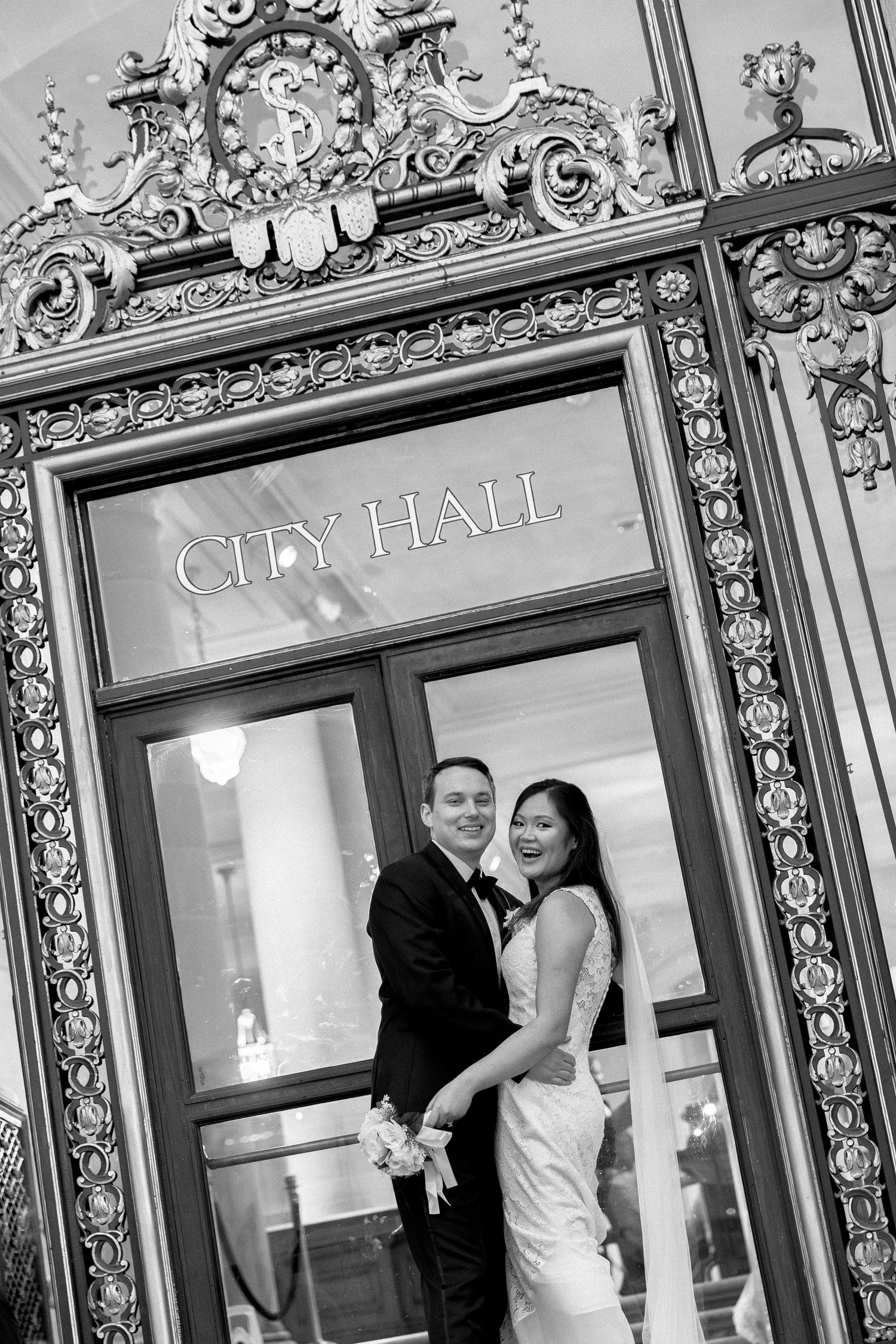 San Francisco co city hall wedding elopement, engagement