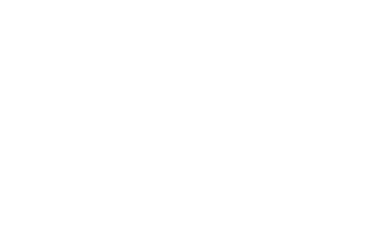 White EDITH Germany logo with tagline about digital innovation and technology.
