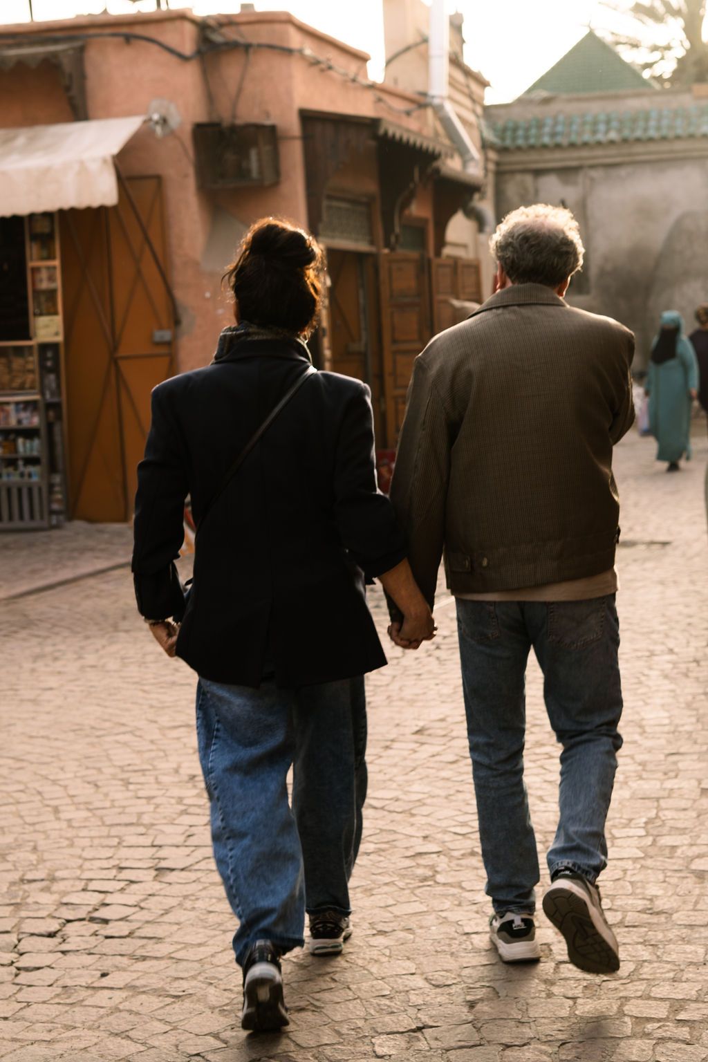 Straatscène of markt in Marrakech Marokko, reisfotografie door Eva Berendse Amsterdam