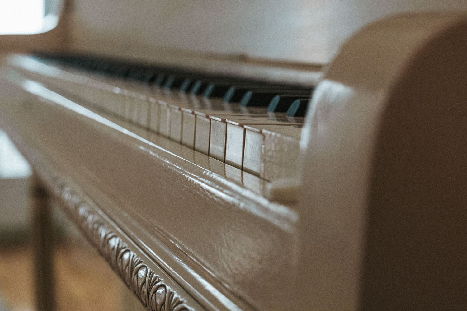 Piano, détail chaleureux lifestyle