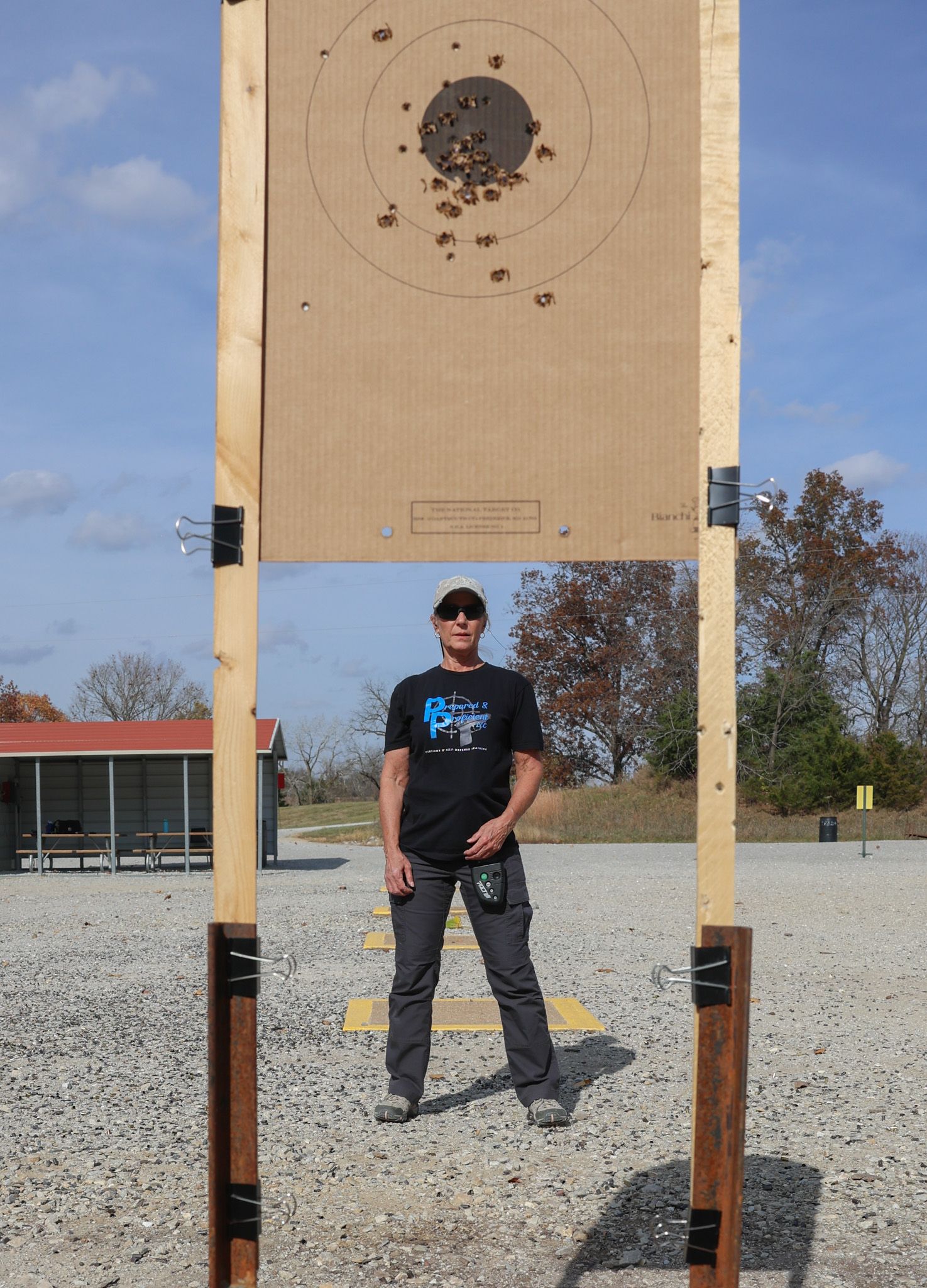 Amy Hess faces her target