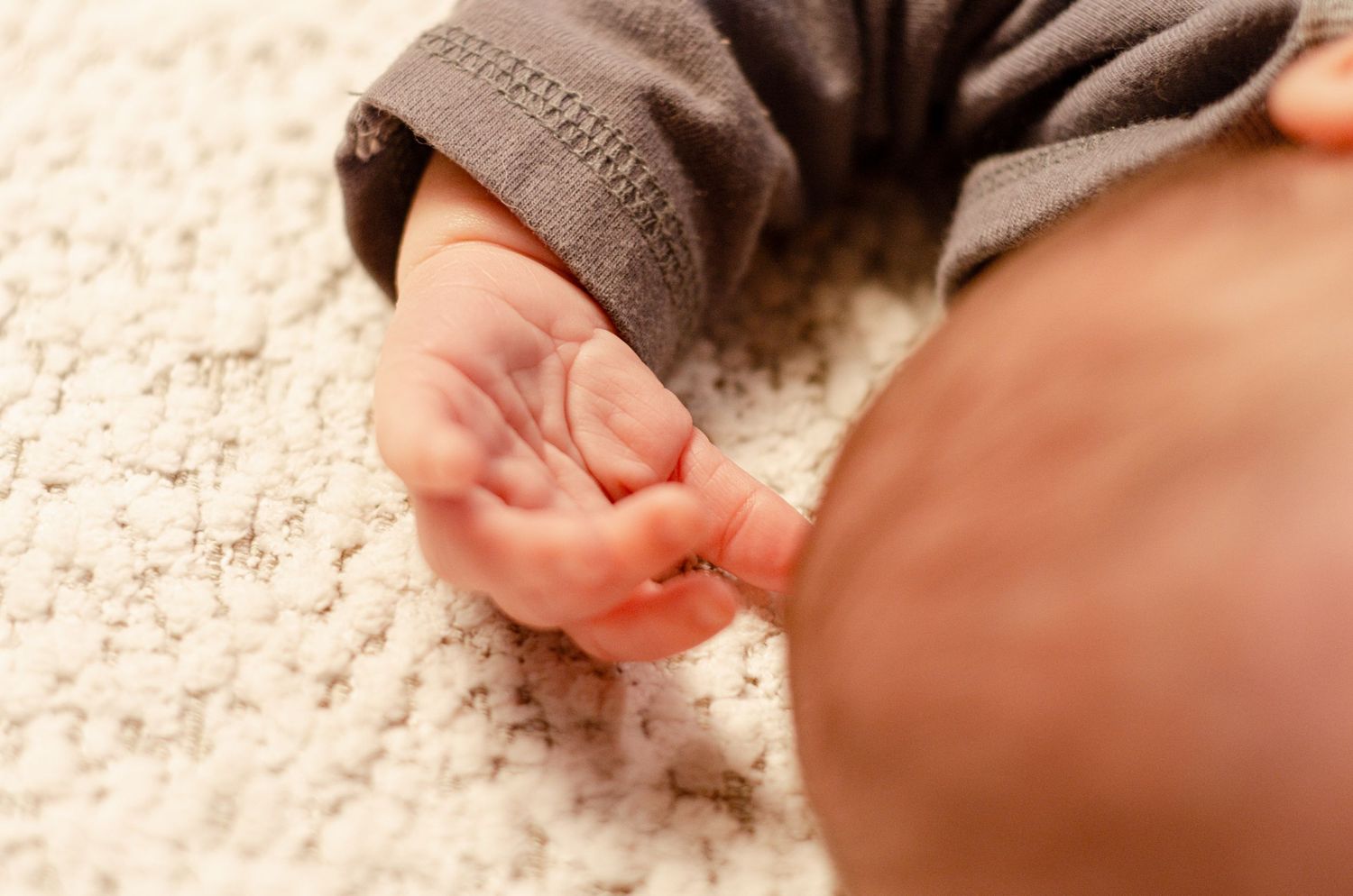 Newborn close-up of taken in Columbus, OH.
