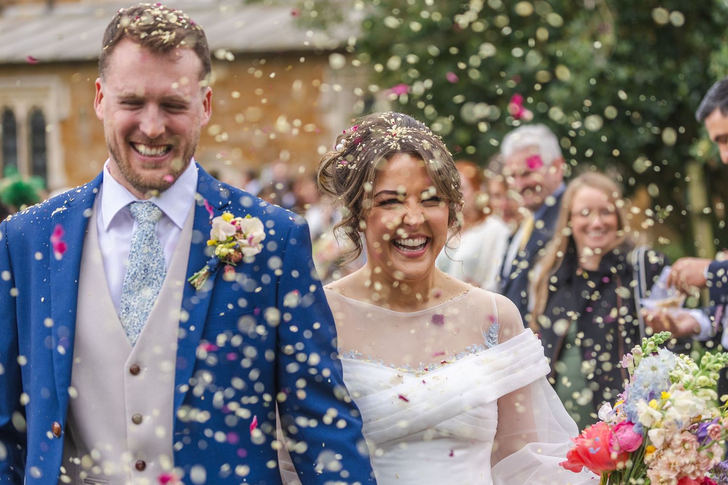 Intimate candid wedding photography Leicestershire - couple relaxed during wedding day