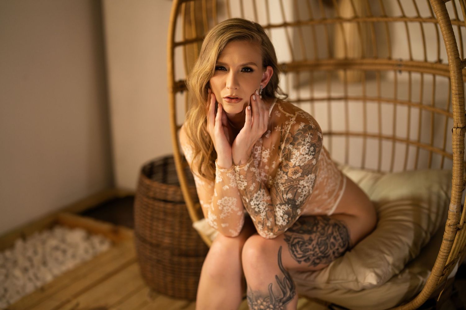 Professional bridal boudoir portrait by Shoots with Kay showcasing timeless, elegant wedding gift photography in Orlando.