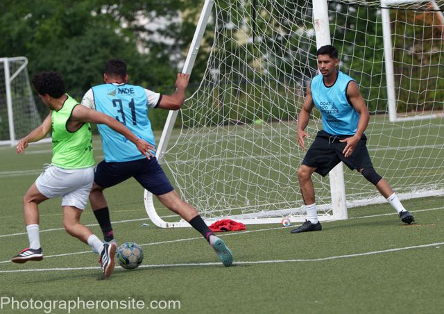 Nice action shot from a soccer match to capture the action.
