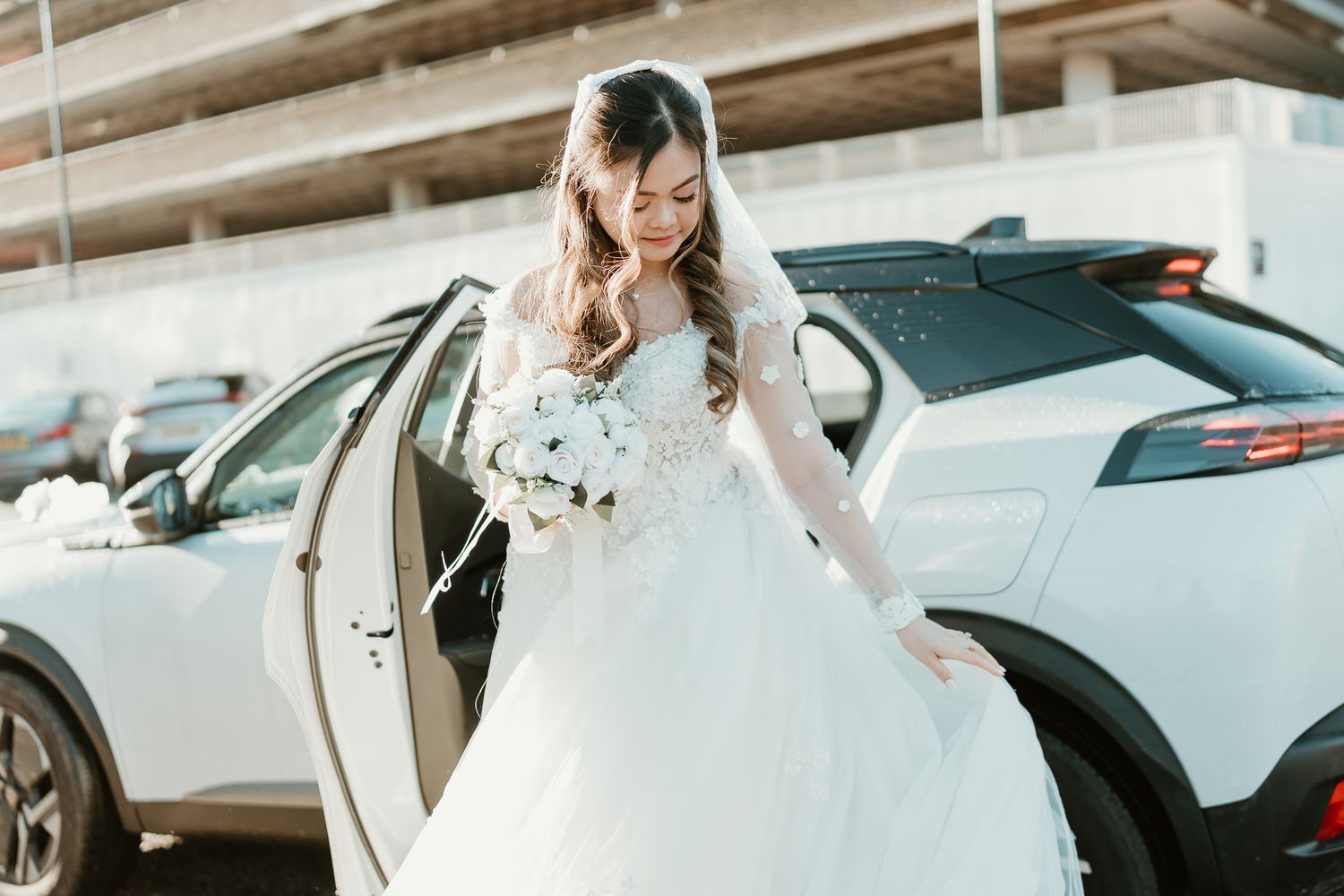 Getting out of the car